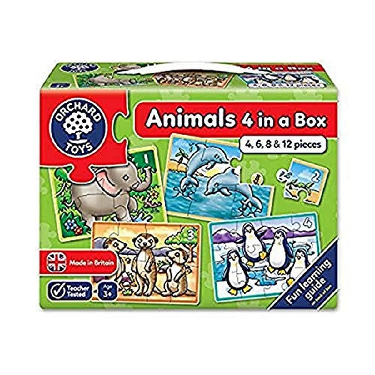 Orchard ToysAnimals Four In A Box Jigsaw Puzzle