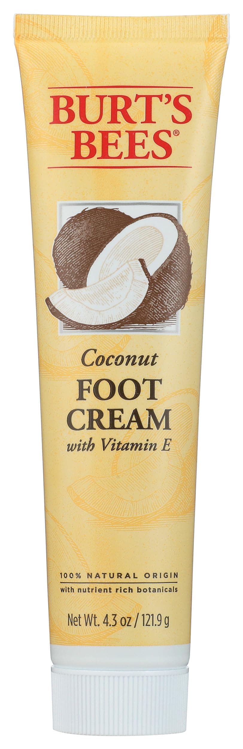 Burt's Bees Coconut Oil Foot Cream, Package May Vary, 4.3 Oz