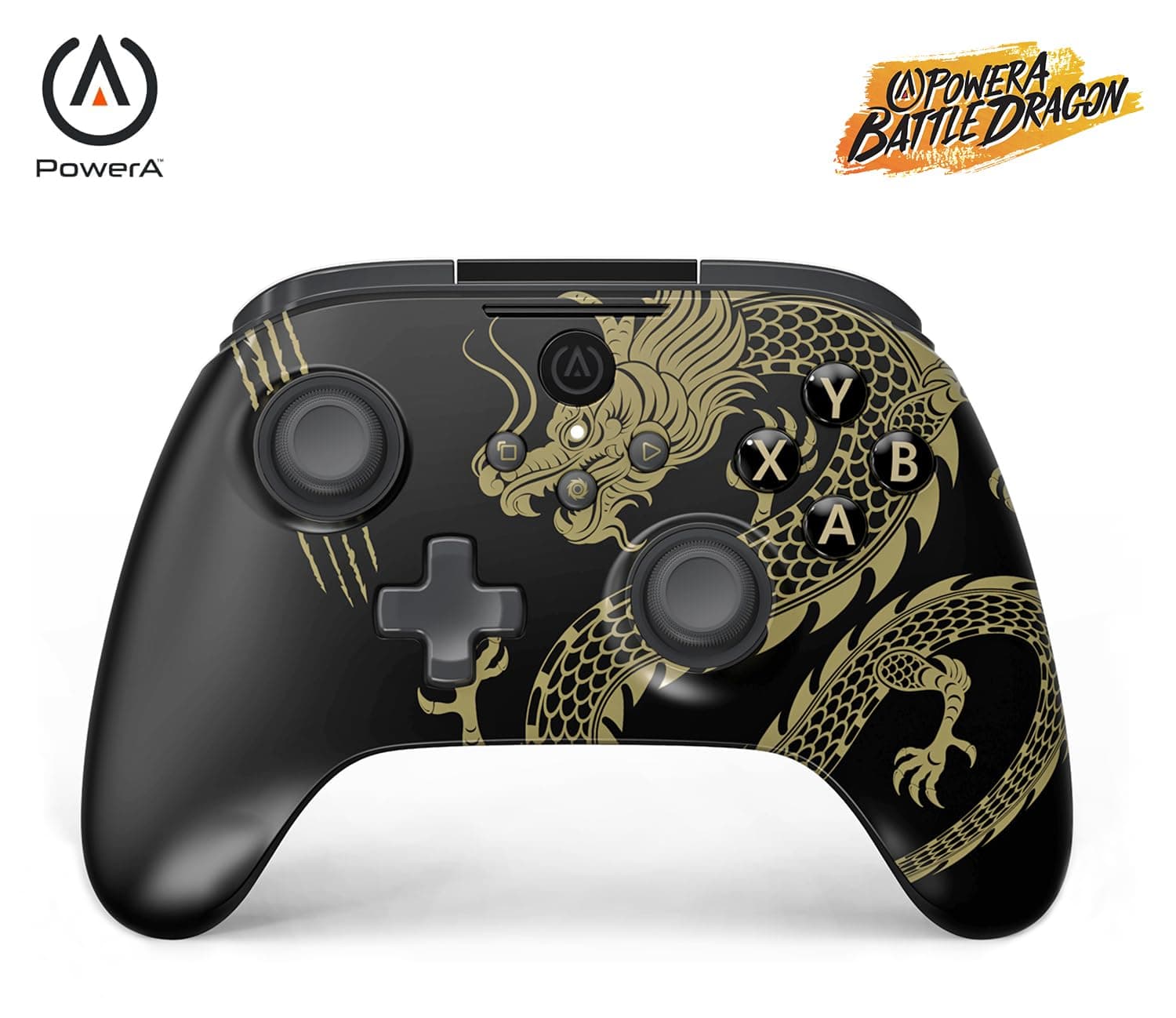 PowerA Battle Dragon™ Advanced Wireless Controller for PC & Cloud Gaming: Magnetic Hall Effect, Asymmetric Rumble Motors, 30h Playtime (Not for iOS)