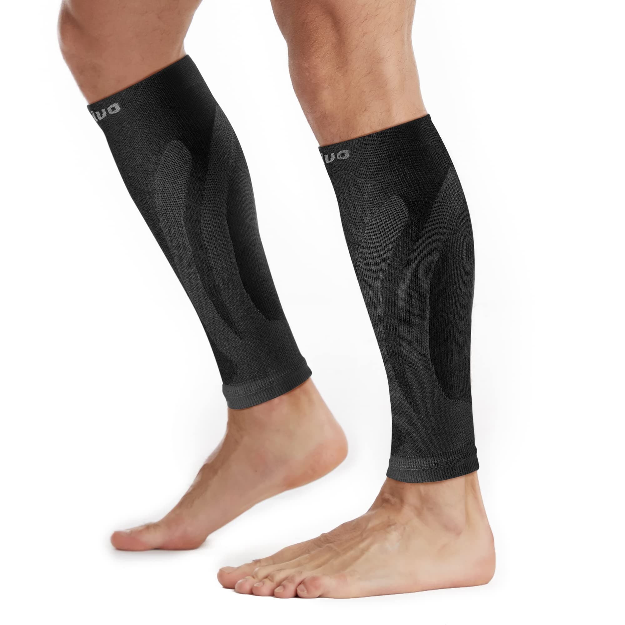 2 Pairs Calf Compression Sleeve Men & Women, Shin Splints Support and Calf Support Sleeves, Compression Leg Socks for Running Sports, Flight, Hiking,Cycling