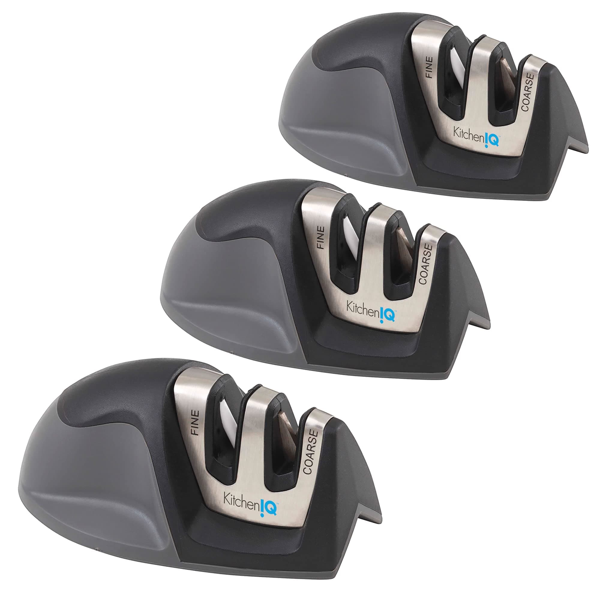 KitchenIQ Edge Grip Sharpener - 3 Pack