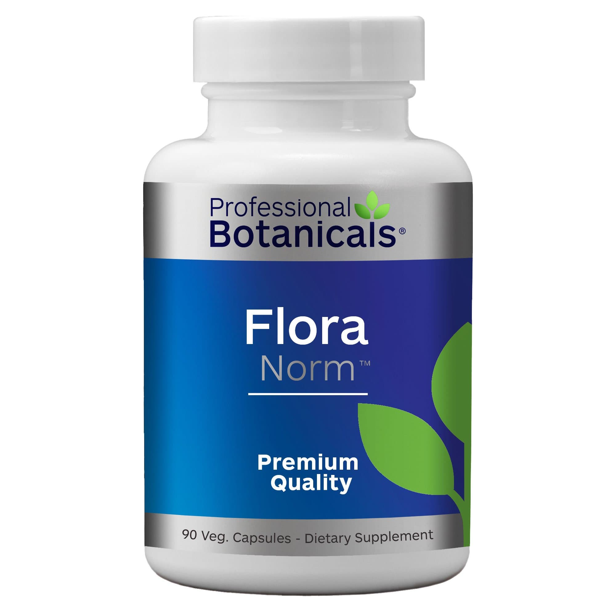 Flora Norm - 12-Strain Potent Vegan Probiotic Mix (10 Billion CFU/gm.) Supports Digestive and Immune Health 90 Vegetarian Capsules