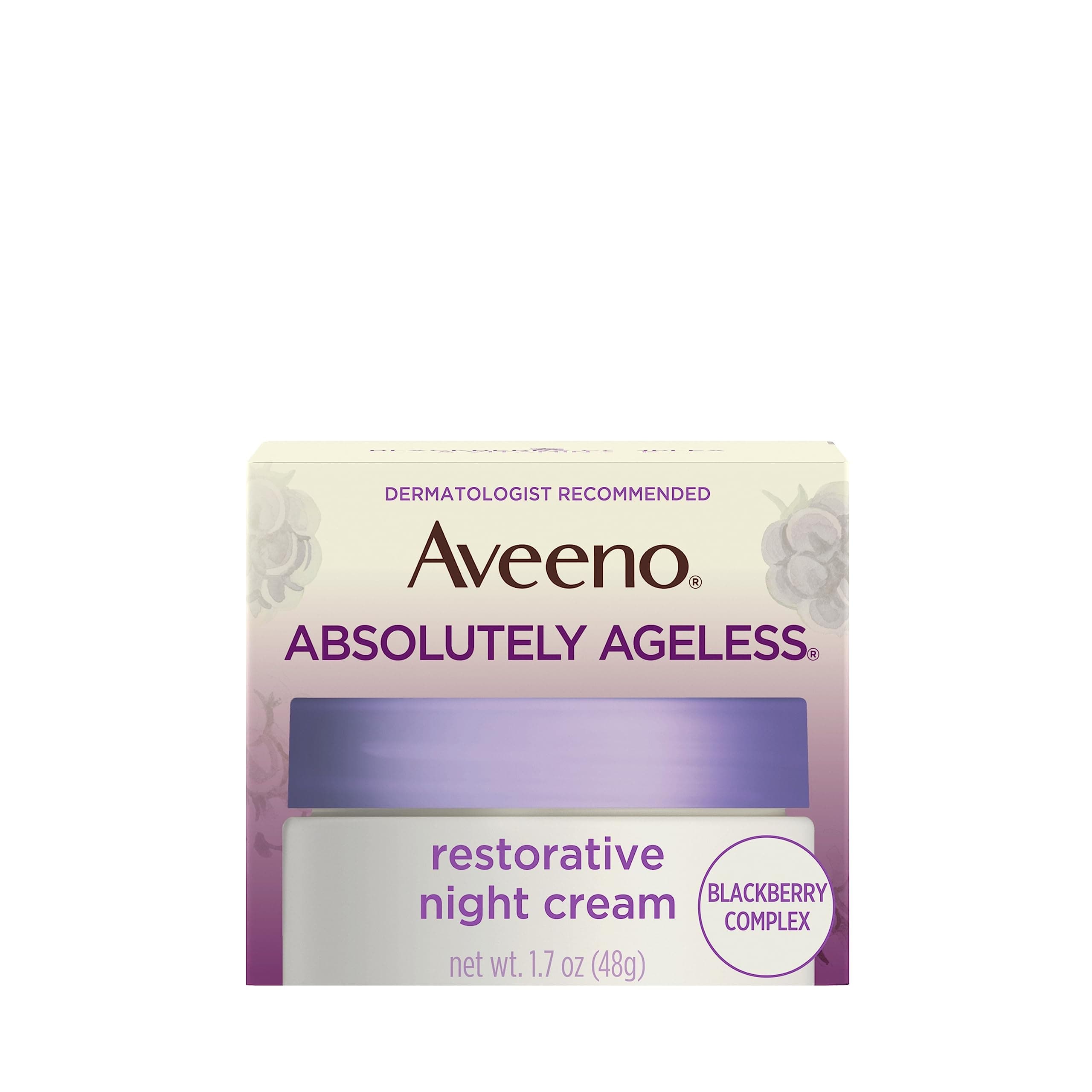 Absolutely Ageless Restorative Night Cream Face & Neck Moisturizer with Antioxidant-Rich Blackberry Complex, Vitamin C & E, Hypoallergenic, Non-Greasy & Non-Comedogenic, 1.7 fl. oz
