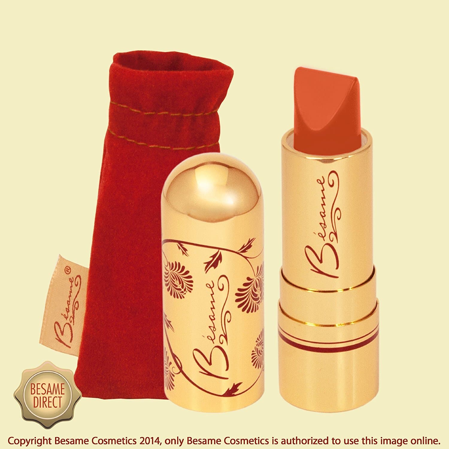 Besame Cosmetics Classic Color Lipstick Carmine - 1931