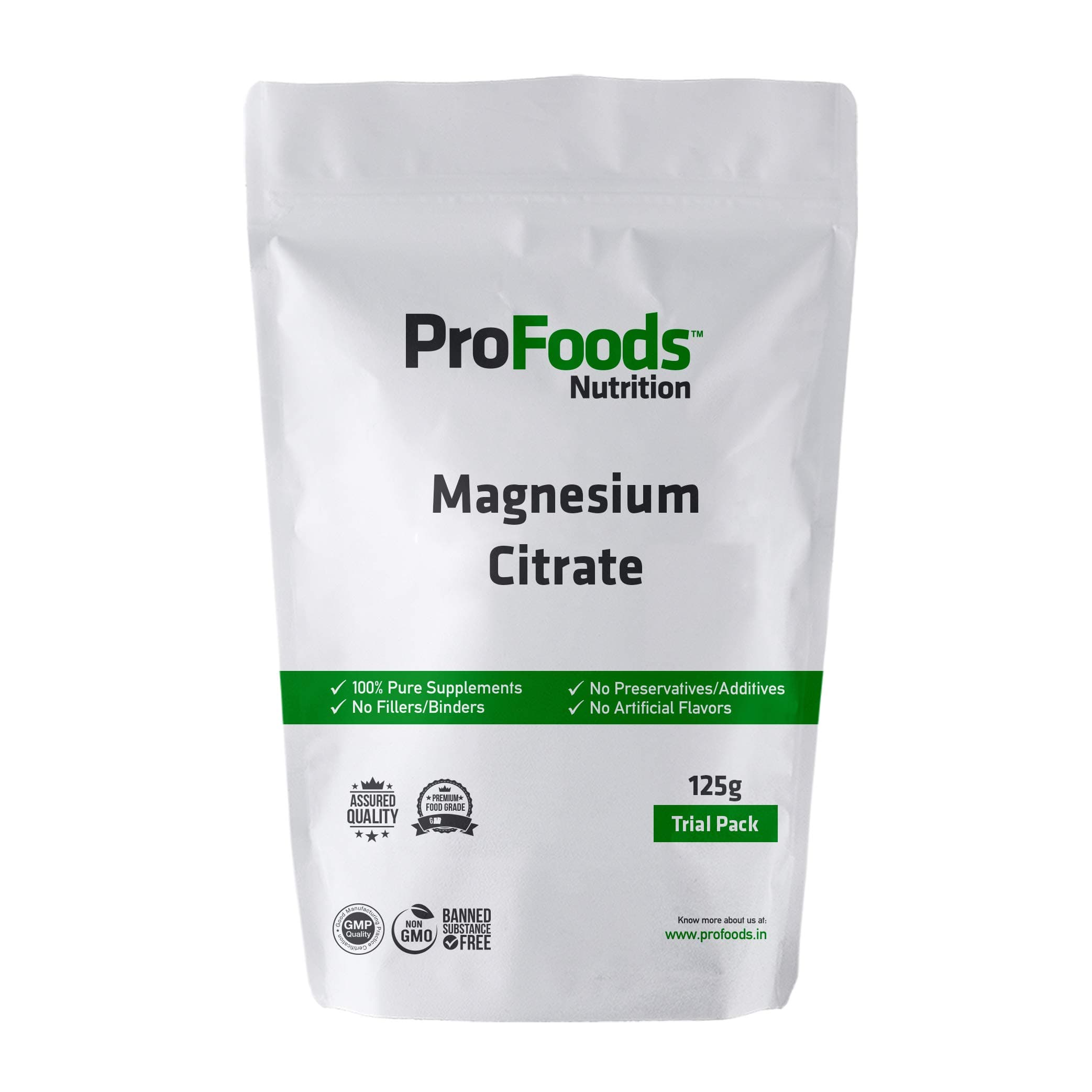 Profoods Magnesium Citrate Powder (125 g)