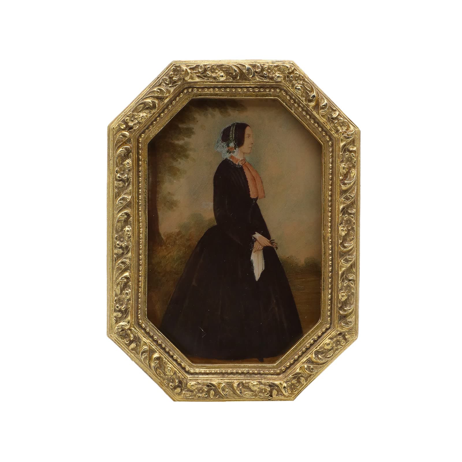 4x6 Vintage Picture Frame, Antique Ornate Gold Octagon Photo Frame, for Tabletop and Wall Display, Decorative Retro Home Decor, Old Fashioned Photo Gallery Art