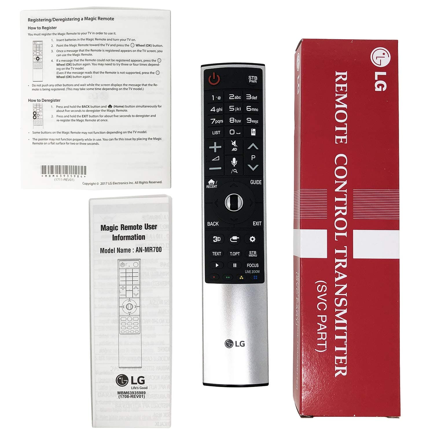 Original Magic Voice Remote Control Transmitter AN-MR700 AKB75455601 for LG Smart 4K TV 65UH950T 70UH635T 75UH652V 75UH855T 79UH953T 86UH955T