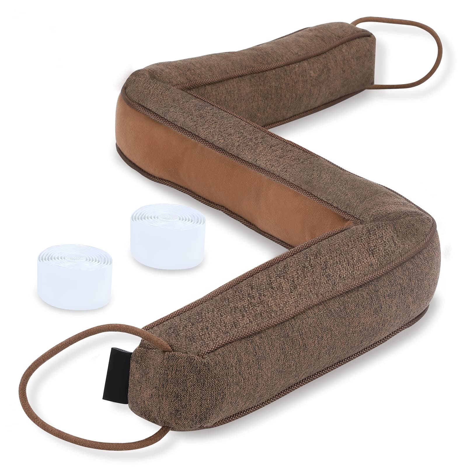 - 38" Weighted Draft Stopper for Bottom of Doors and Windows, Heavy Duty Sound Proof Door Draft Guard Door Soundproofing Under Door Noise/Air/Wind Blocker, 2.2Lbs (32")