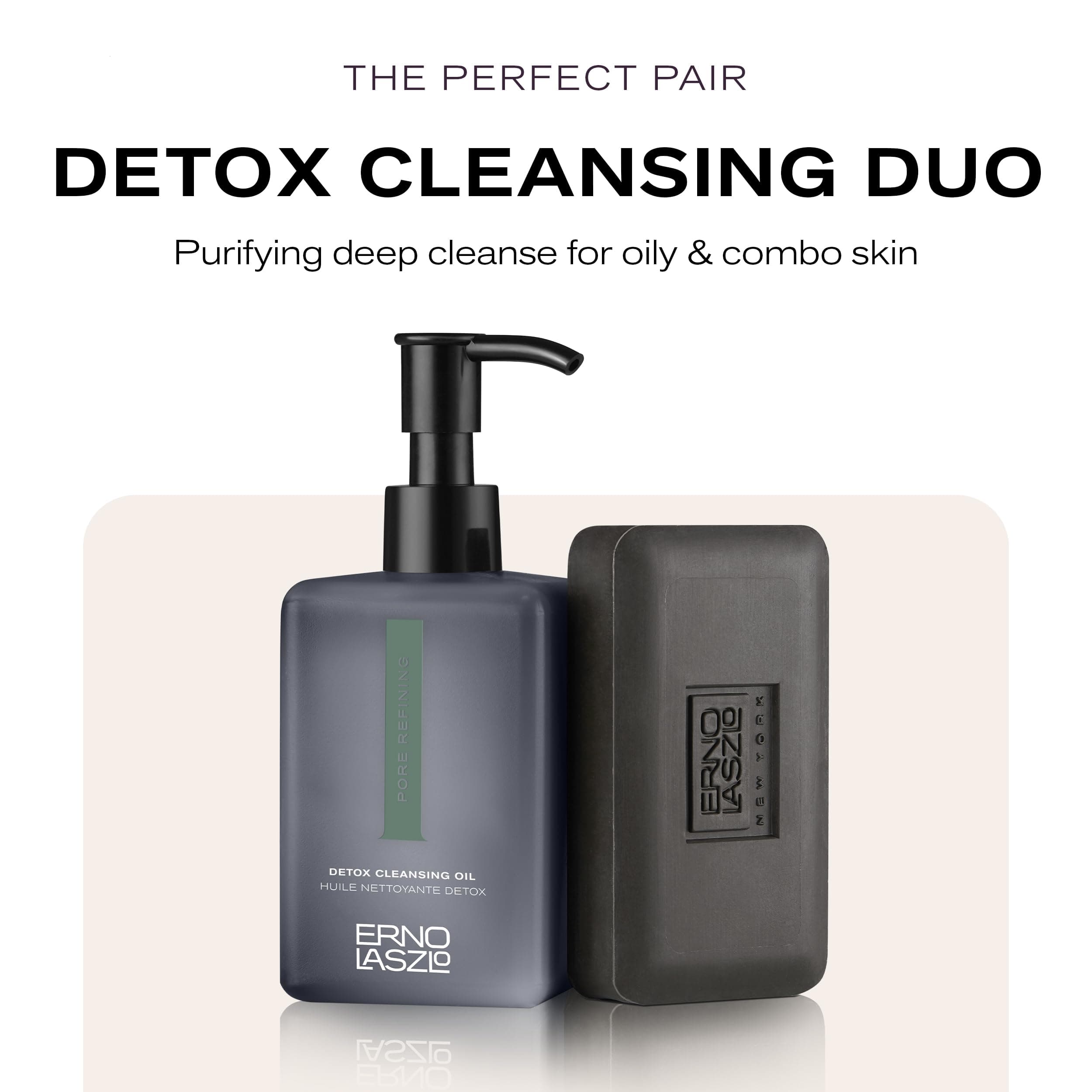 Erno Laszlo Sea Mud Deep Cleansing Bar for Skincare, Charcoal Cleansing Face Bar Purifies, Unclogs Pores, Absorbs Excess Oil, 1.7 Oz, Black