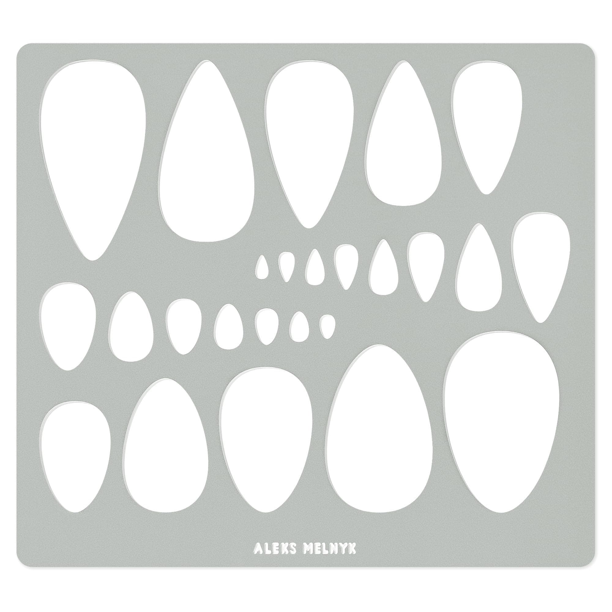 No.151 Metal Stencil for Jewelry, Shape Earring Teardrops Cutouts Stencil, Lapidary Template for Cabochons, Tear Drop, Jewelry Making Templates, Bracelets, Earrings DIY, Teardrop Pattern