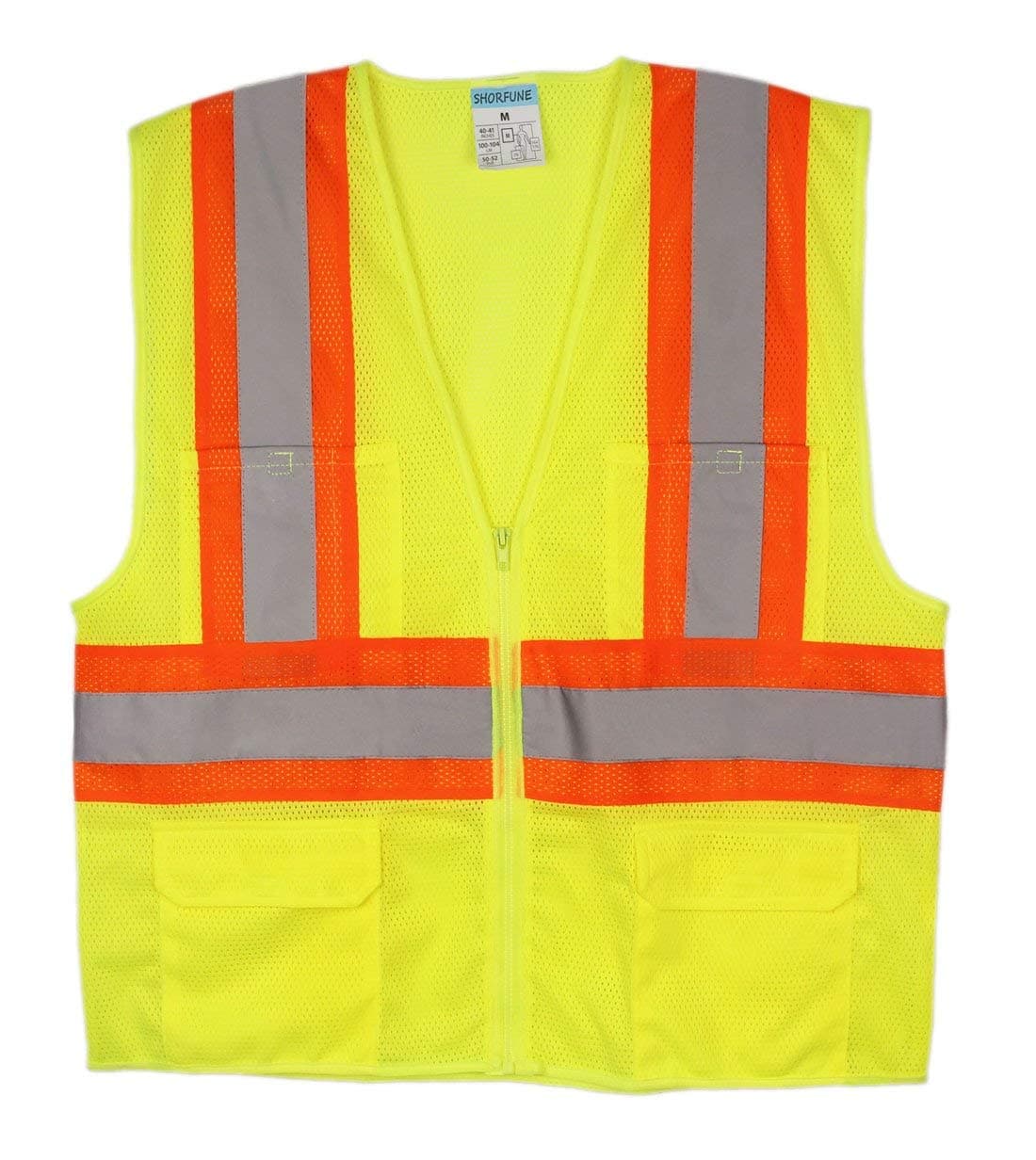 SHORFUNE 1103 Safety Vest with Multiple Pockets