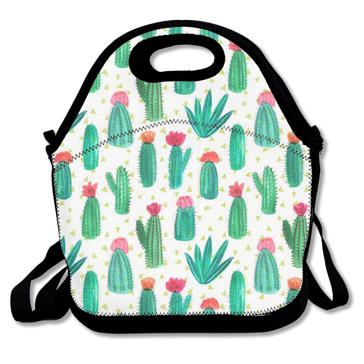 Cute Cactus Lunch Bags Waterproof Lunchboxes Reusable Insulated Lunch Boxes Lunch Bag Box Lunch Tote Pouch For School Work Office Picnic Travel