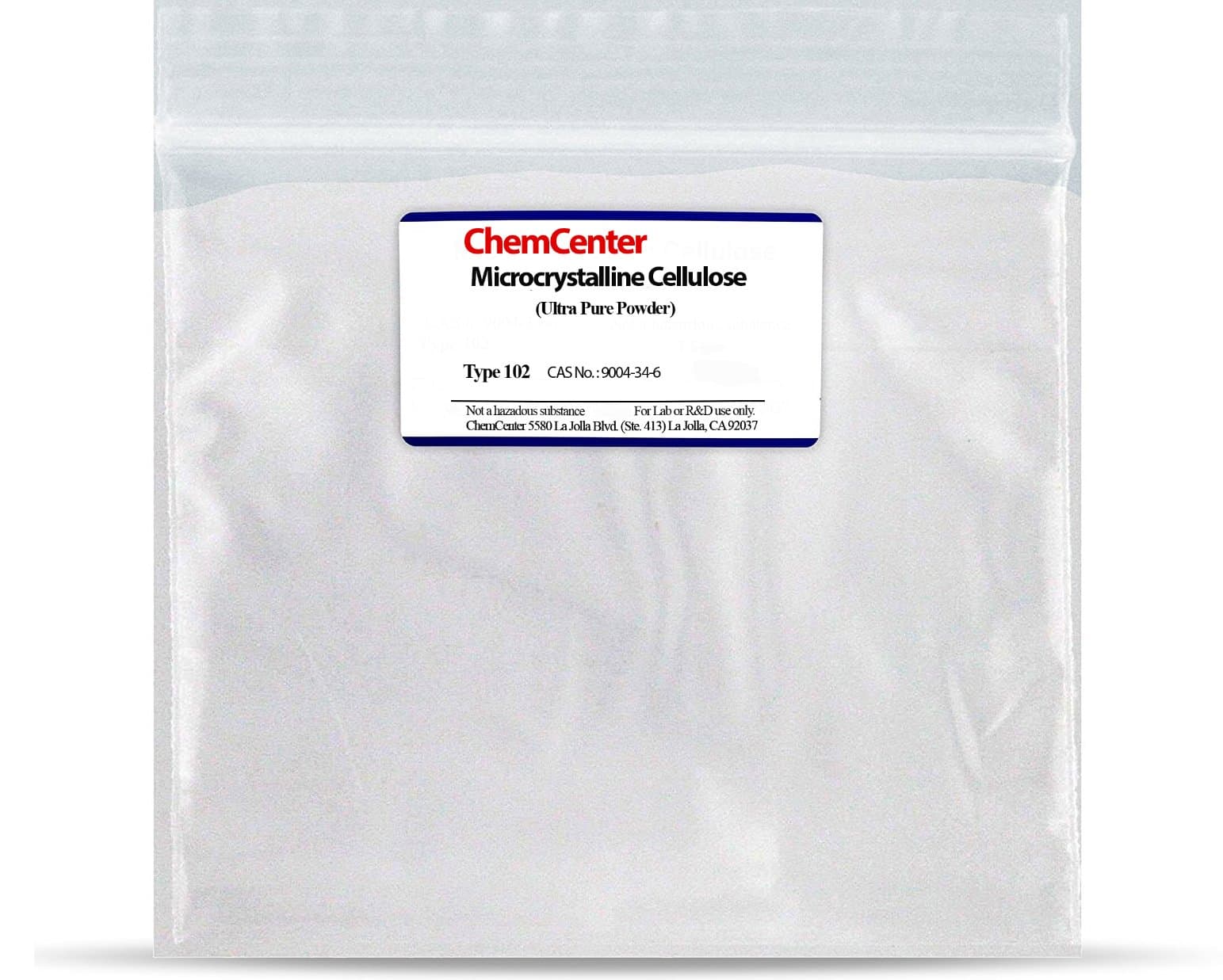 Microcrystalline Cellulose, Bulk Food Grade, Sealed, 20 kg (44 Pounds)