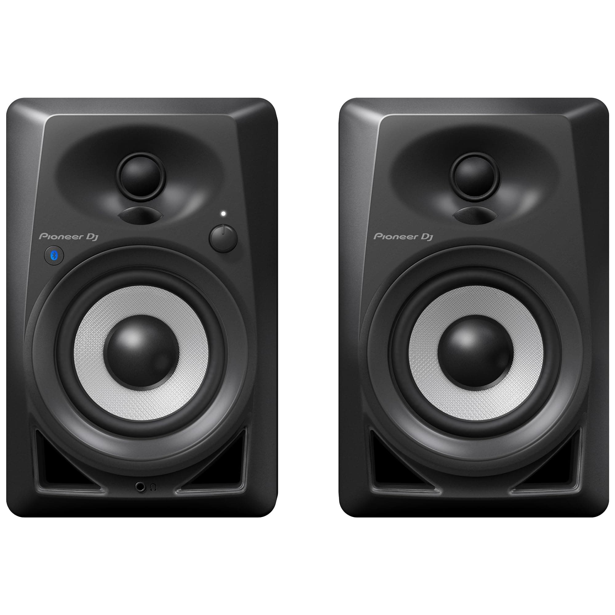 Pioneer DJ Desktop Monitor Speakers with Bluetooth Connectivity, 4-Inch, Black (DM-40BT)