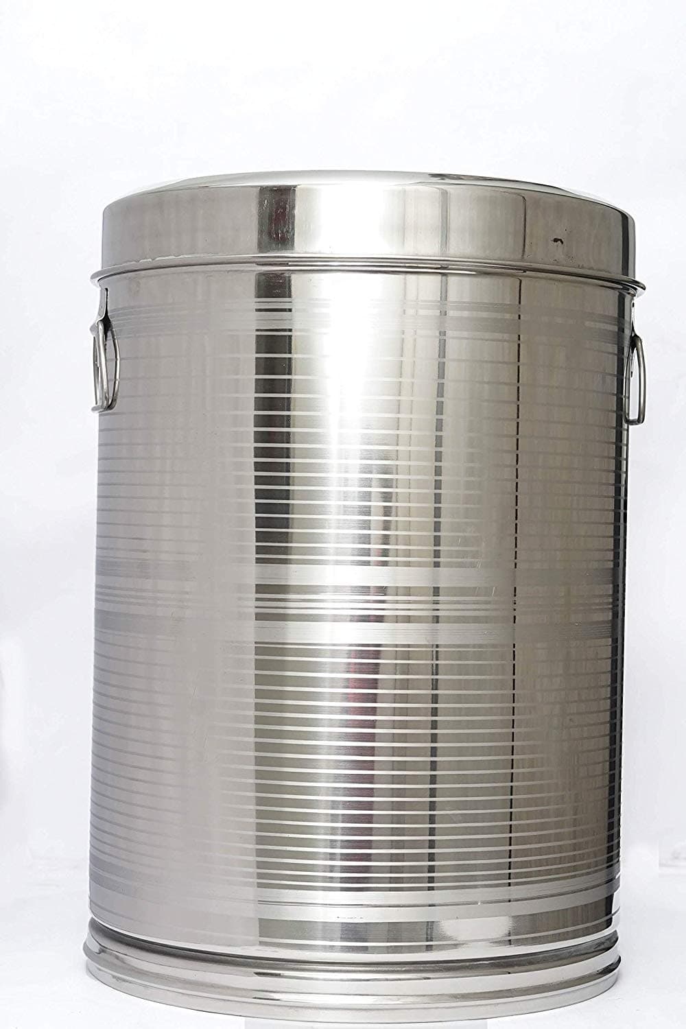 VK Stainless Steel Drum/Kothi for Storing Water/Grains/Rice (40 kg Approx)