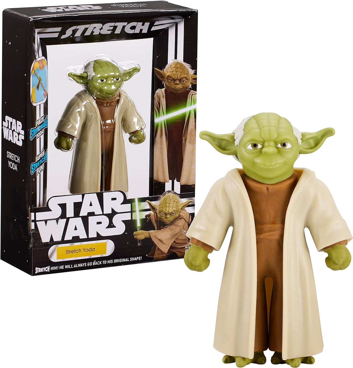 Fully Stretchable Star Wars Yoda - Toy & Collectible Item - 1 ct (Pack of 1)