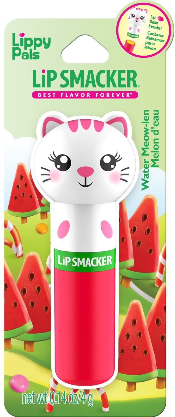 Lip Smacker Lip Balm, Kitten Water-Meow-Lon, 0.14 Ounce (80844)
