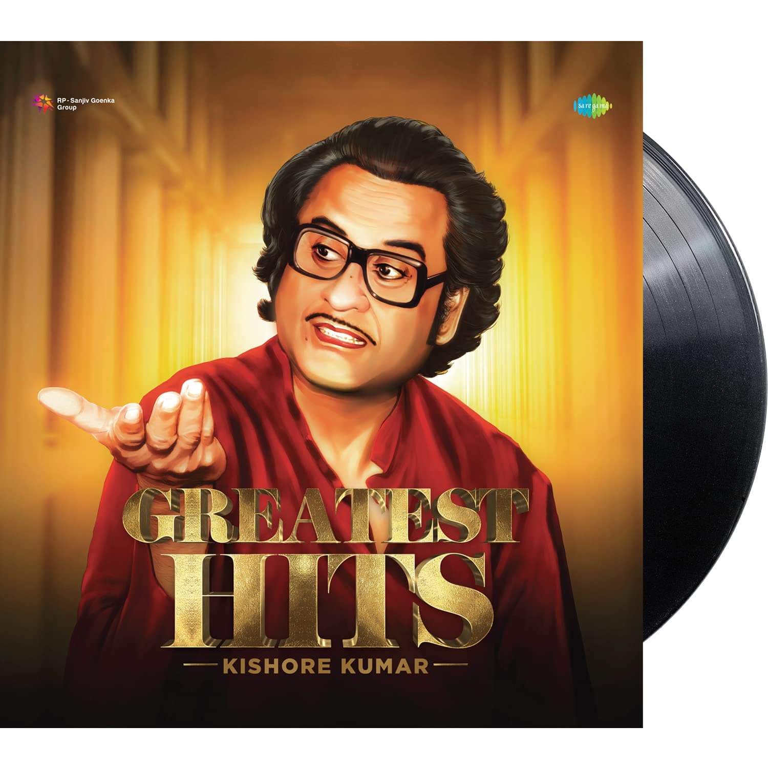 Saregama Vinyl Record - Greatest Hits of Kishore Kumar, 10 Evergreen Hindi Superhit Songs