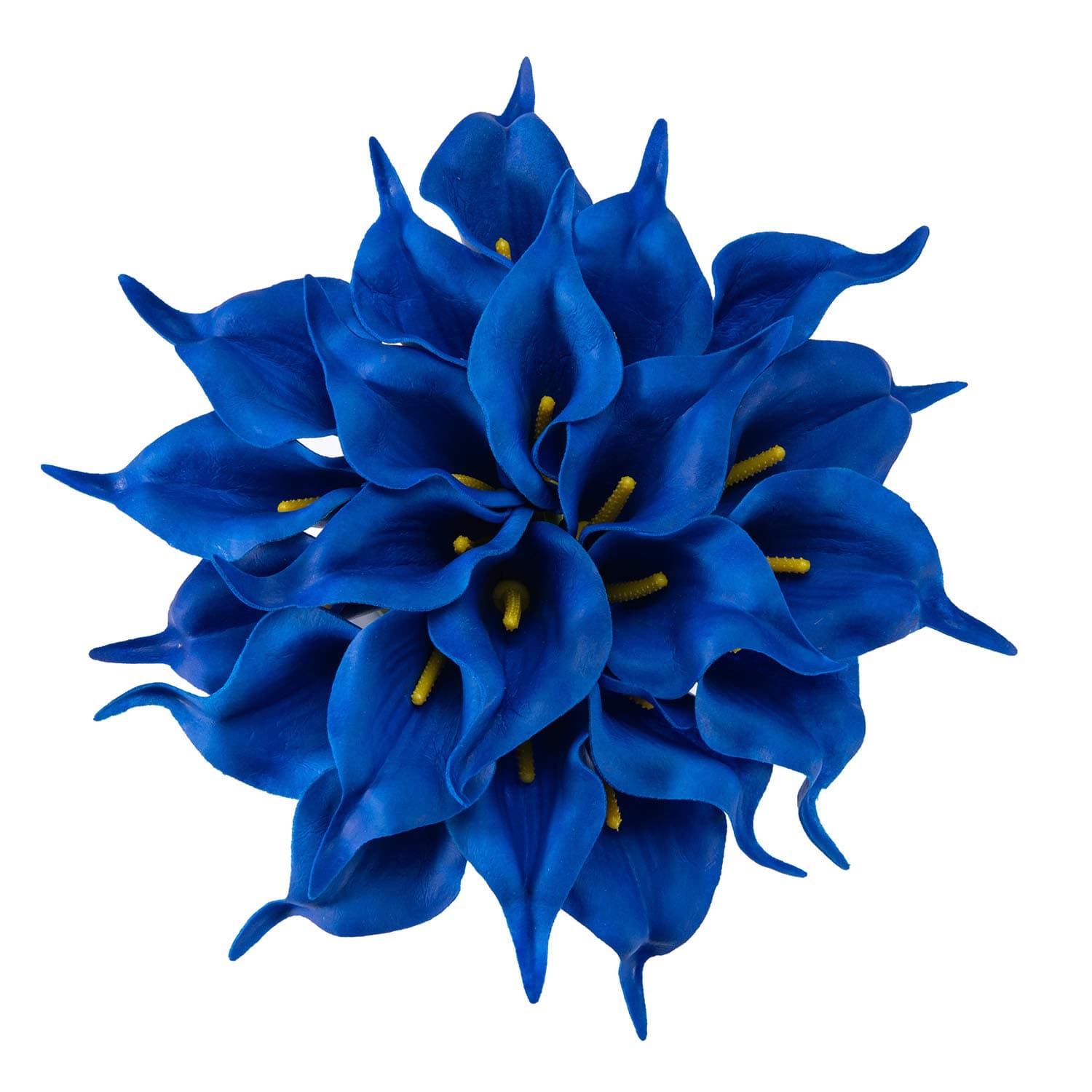 22pcs 13.4 Inch Lataex Real Touch Artificial Calla Lily Flowers, for Home Decor for Spring Flowers, Home Kitchen, Wedding Decorations, and centerpieces.(Navy Blue)