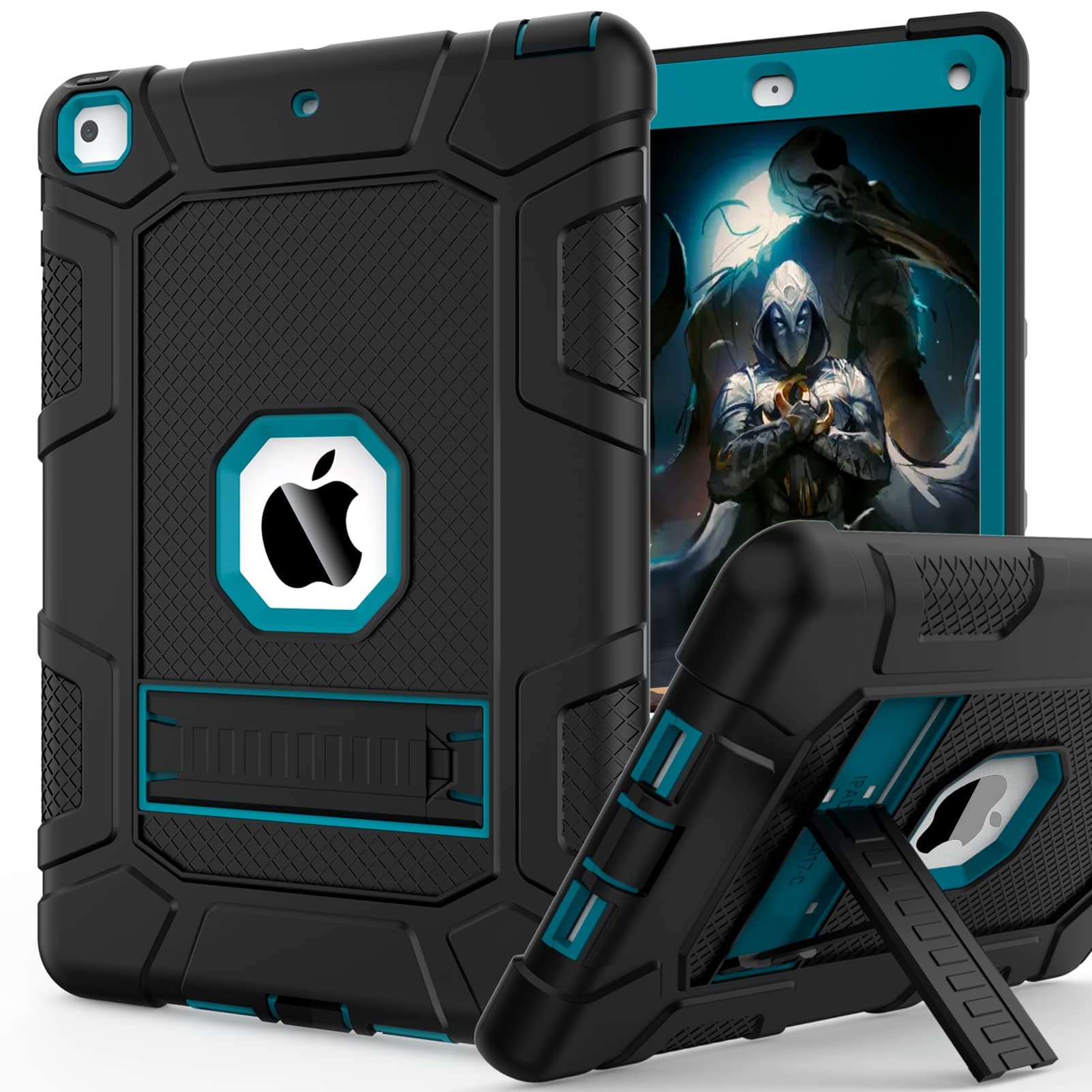 Rantice iPad 6th Generation Cases, iPad 5th Generation Case, iPad Air 2 Case, iPad 9.7 Case, Shockproof Rugged Drop Protection Cover Built with Kickstand for iPad 9.7'' A1893/A1954/A1822/A1823