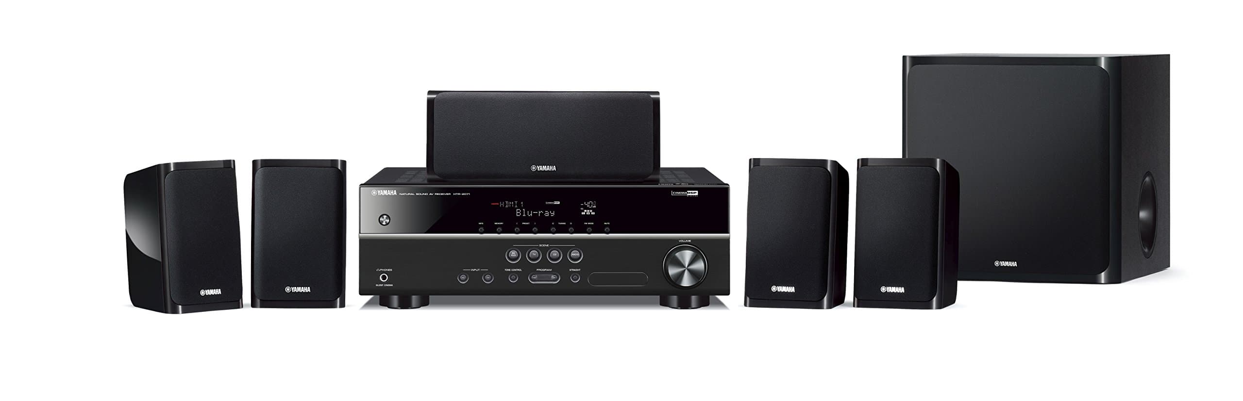 Yamaha Yht-1840 4K Ultra Hd 5.1-Channel HDMI Subwoofer Home Theater System with Dolby and DTS - Black