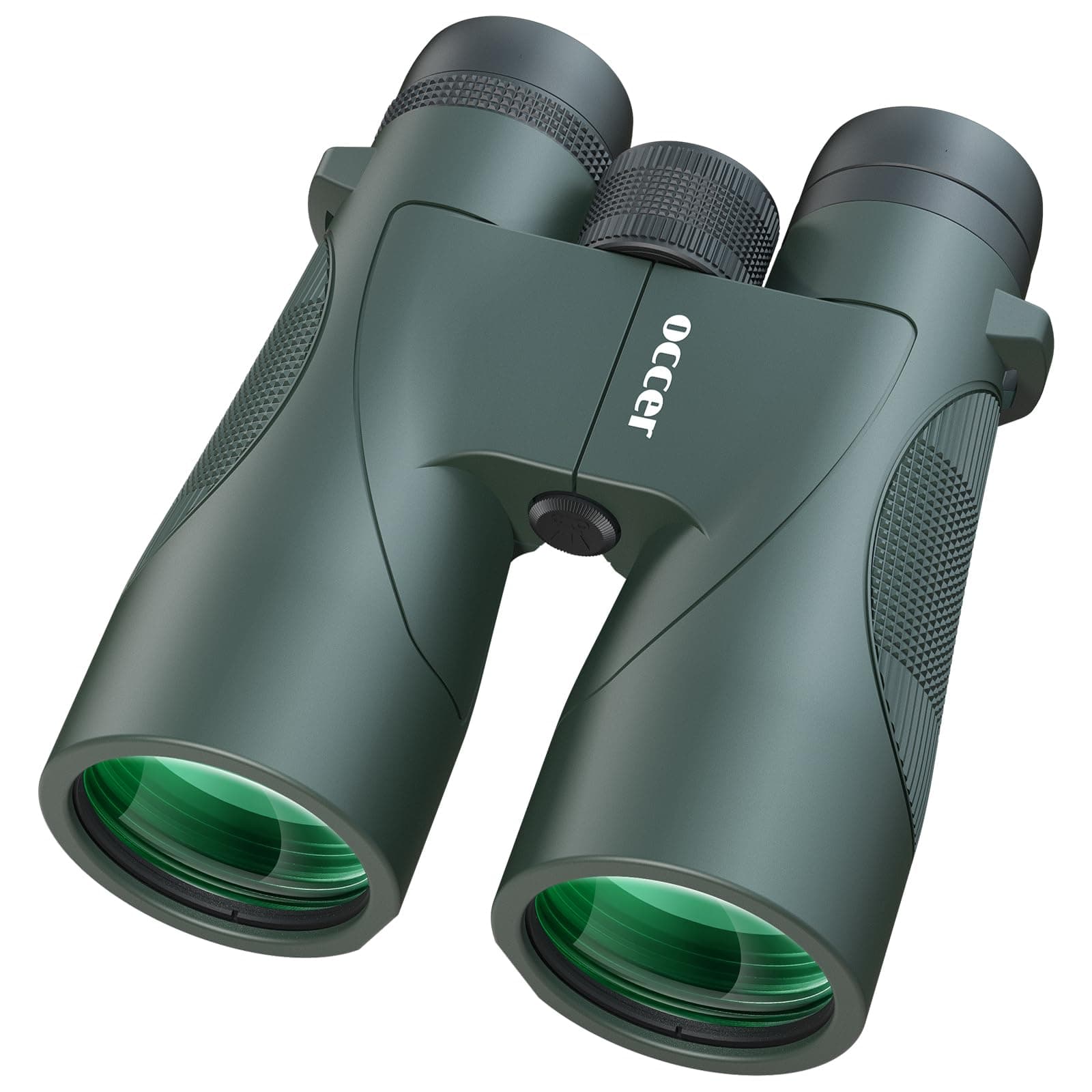 Occer 12x50 Bird Watching Binoculars for Adults - High Powered Binoculars with Clear Image - Easy Focus HD Binocular for Cruise Ship Hunting Travel Concert Stargazing Birthday Gift for Men Green