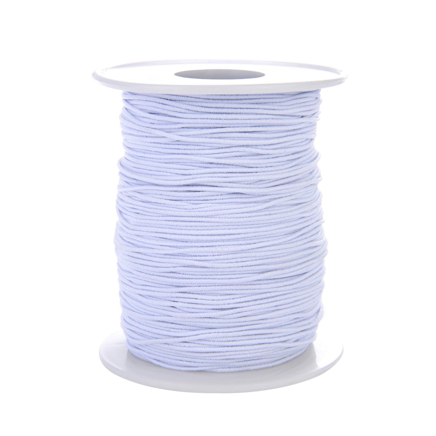 Tubala 0.8 mm Elastic Cord Stretch Thread Beading Cord Fabric Crafting Thread White Elastic String for Jewelry Making Bracelet Beading Thread, 100 Meters