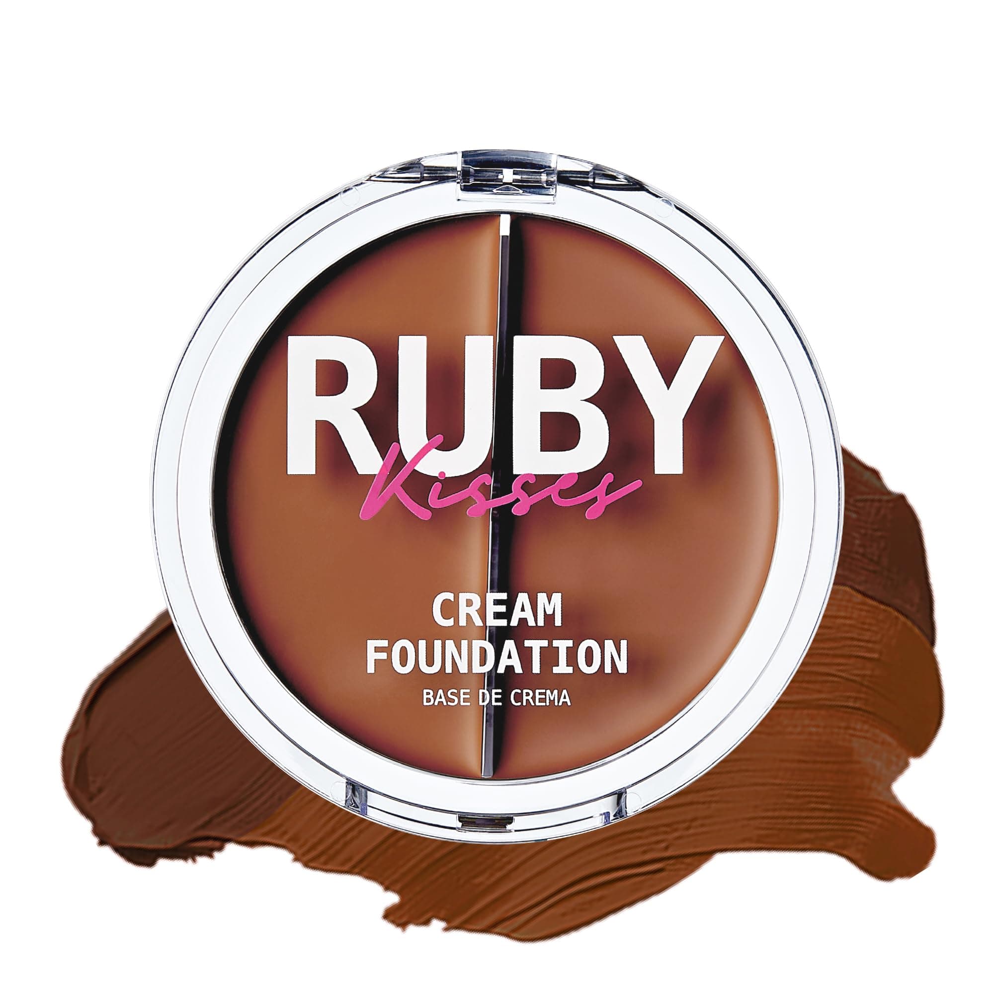 Ruby Kisses 3D Face Creator Cream Foundation & Concealer, 12 Hours Long Lasting, Medium to Full Coverage, Non-Greasy, Ideal for Makeup & Contour Palette (Level 14)