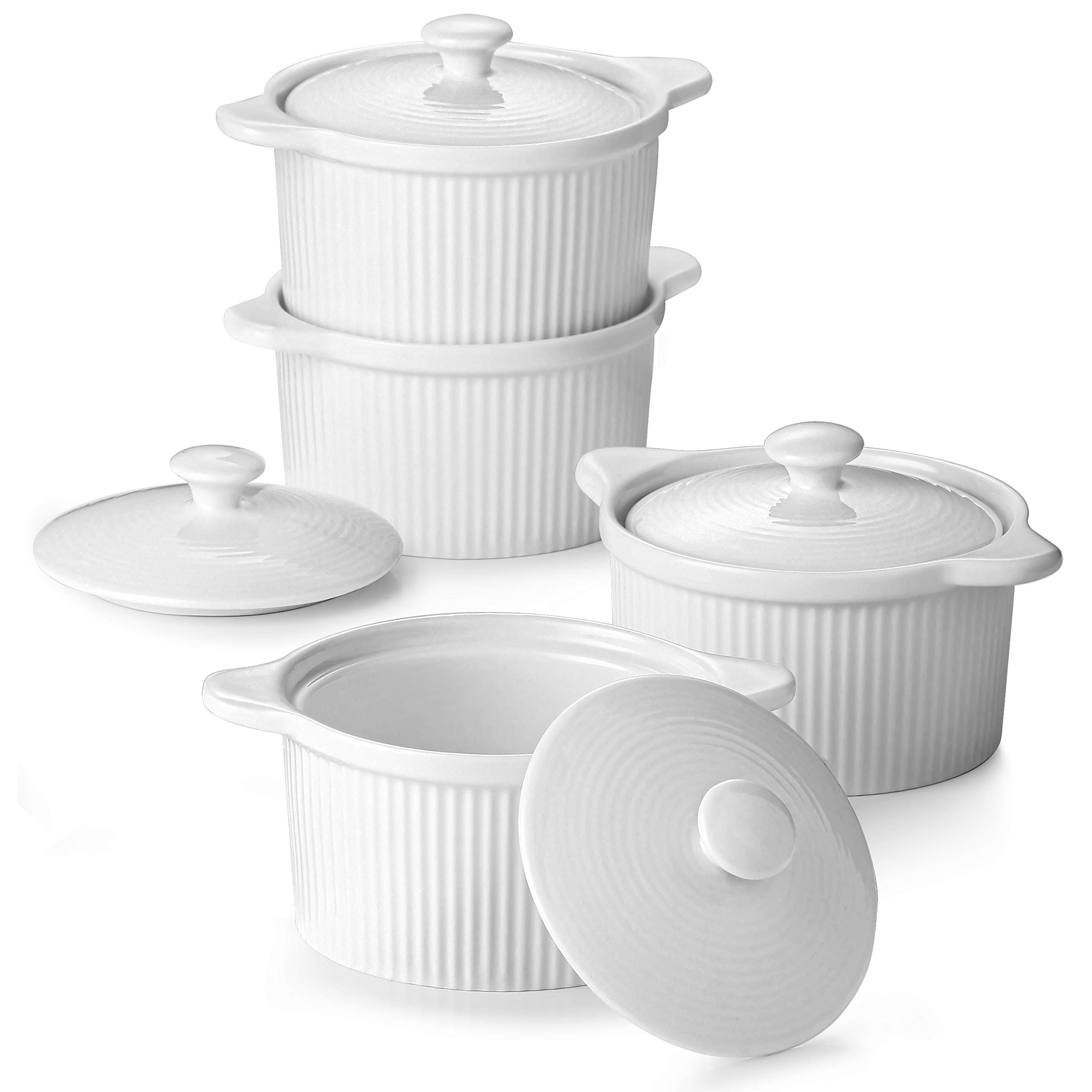 Ramekins with lids Set of 4