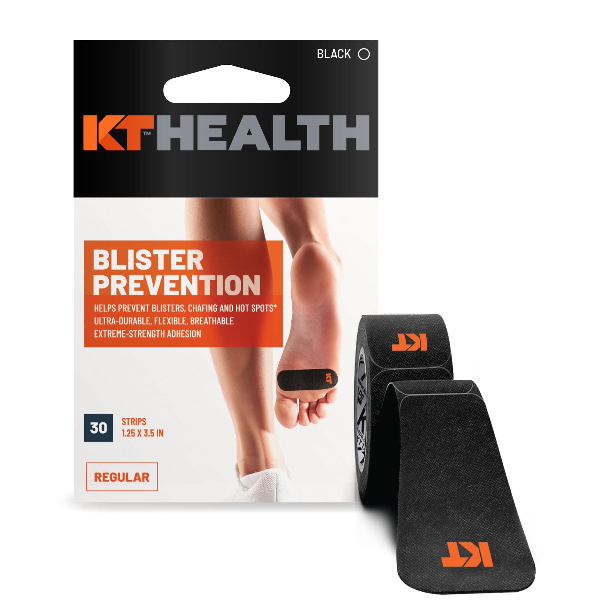 KT Performance+ Blister Prevention Tape, Designed for Athletes, Breathable, Durable, Conforming, Precut 3.5 Inch Strips