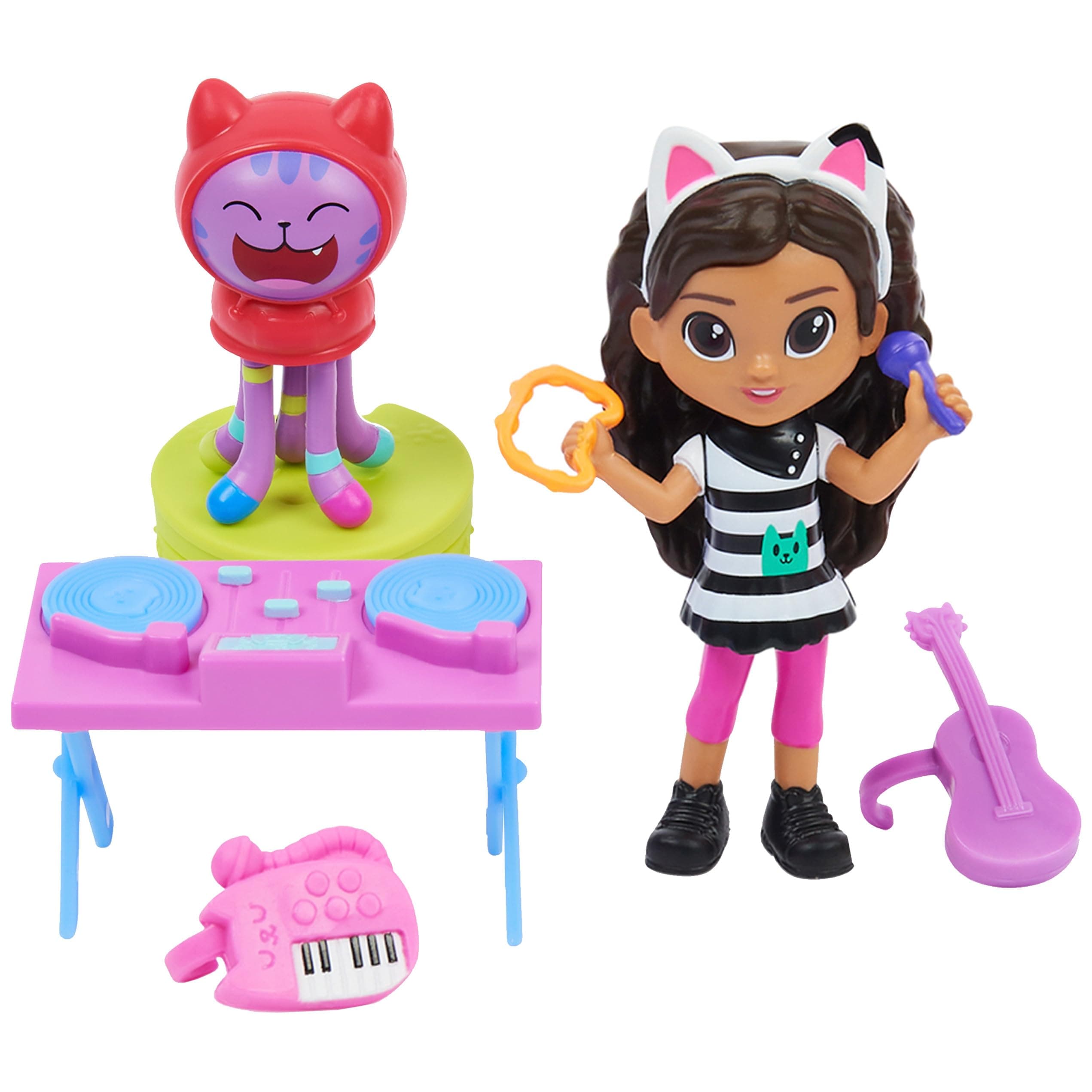 Gabby's Dollhouse Kid's Kitty Karaoke Set with 2 Toy Figures (3 Years & Above)
