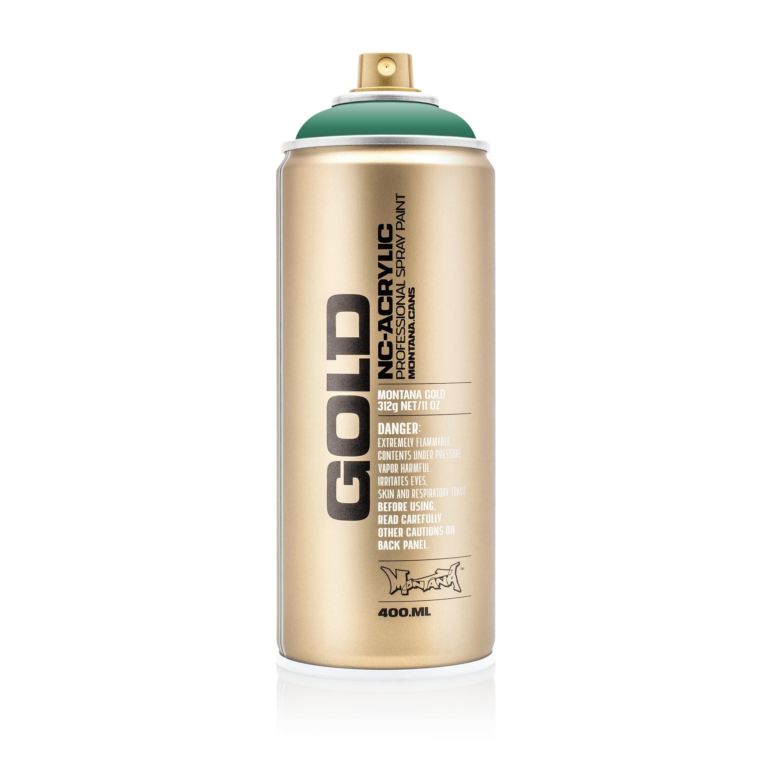 Montana Cans GOLD Spray Paint, 400ml, Malachite Dark (Model: MXG-G6150)