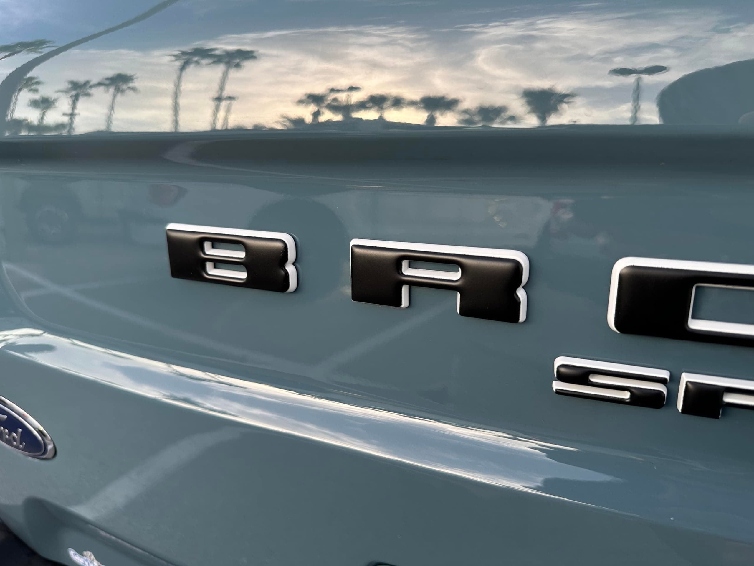 Rear Liftgate Letter Overlays - Compatible with 2021-2026 Bronco Sport