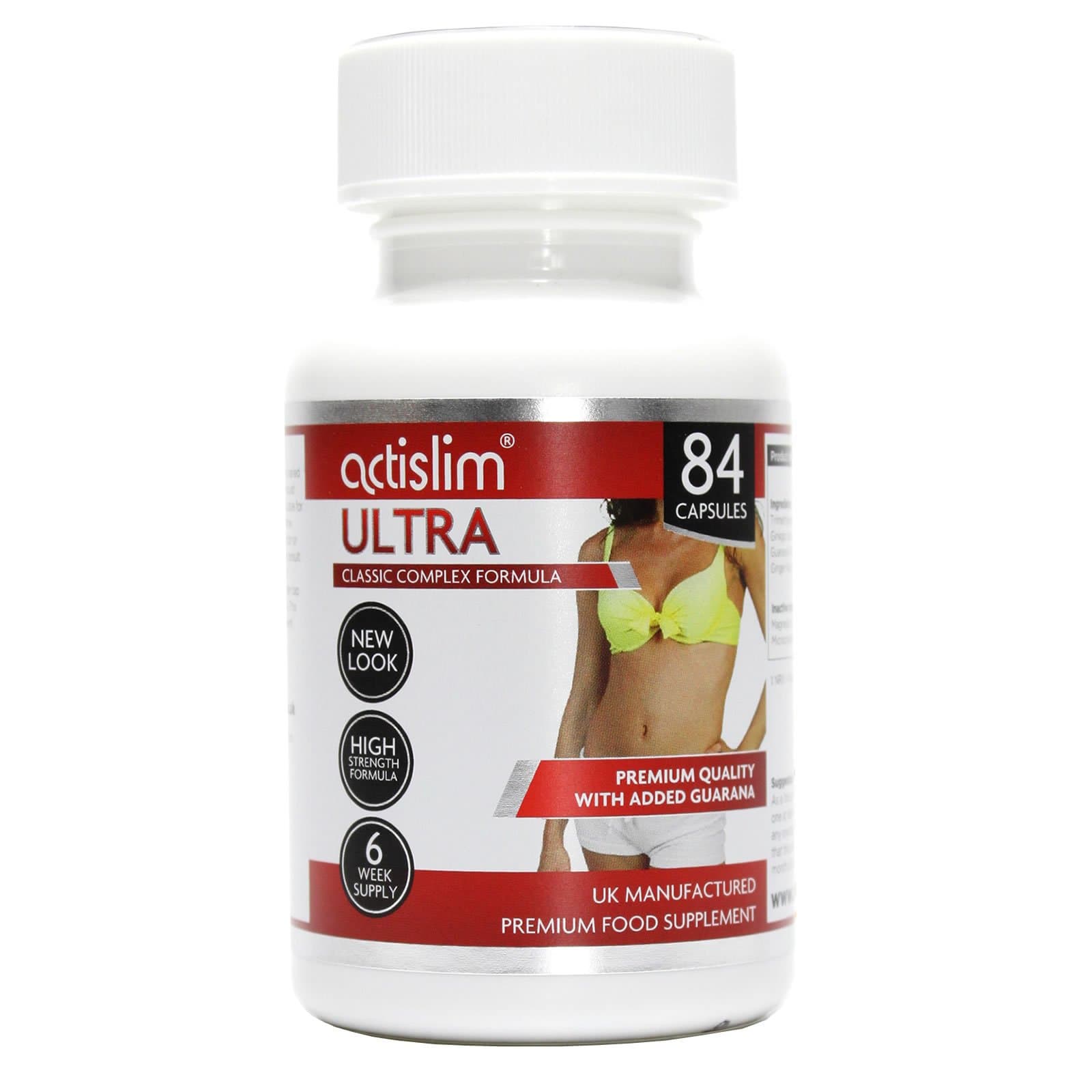Ultra The UK's #1 Classic weight loss slimming pill, contains Ginkgo Leaf, Guarana, Ginger and Caffeine for a Subtle “POWERFUL” weight loss 6 Week course of a diet pill which really works