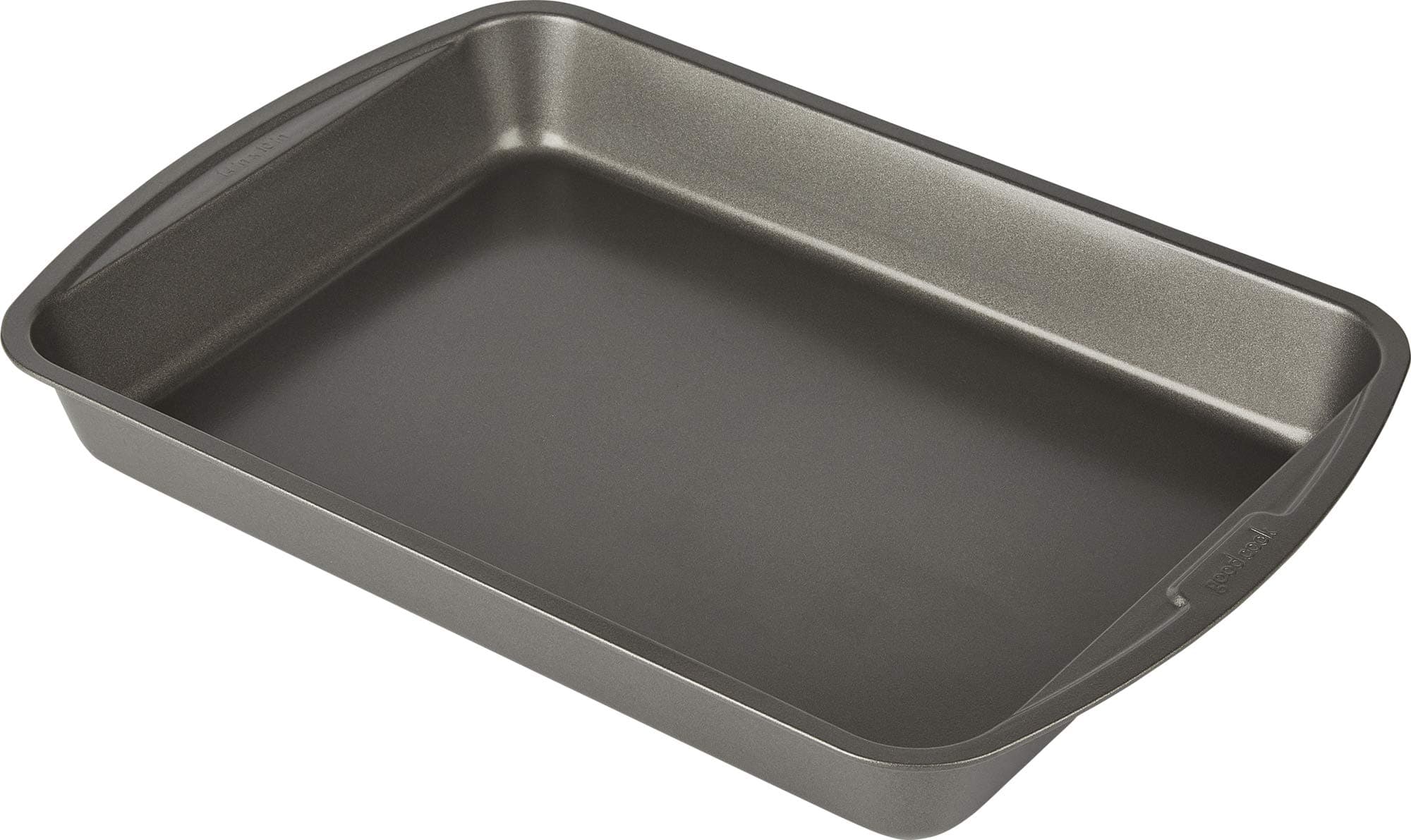 Goodcook 04048 Metal Utensil Nonstick Roast Pan, Easy Clean Dishwasher Safe, 11.5 Inch x 15.5, Silver