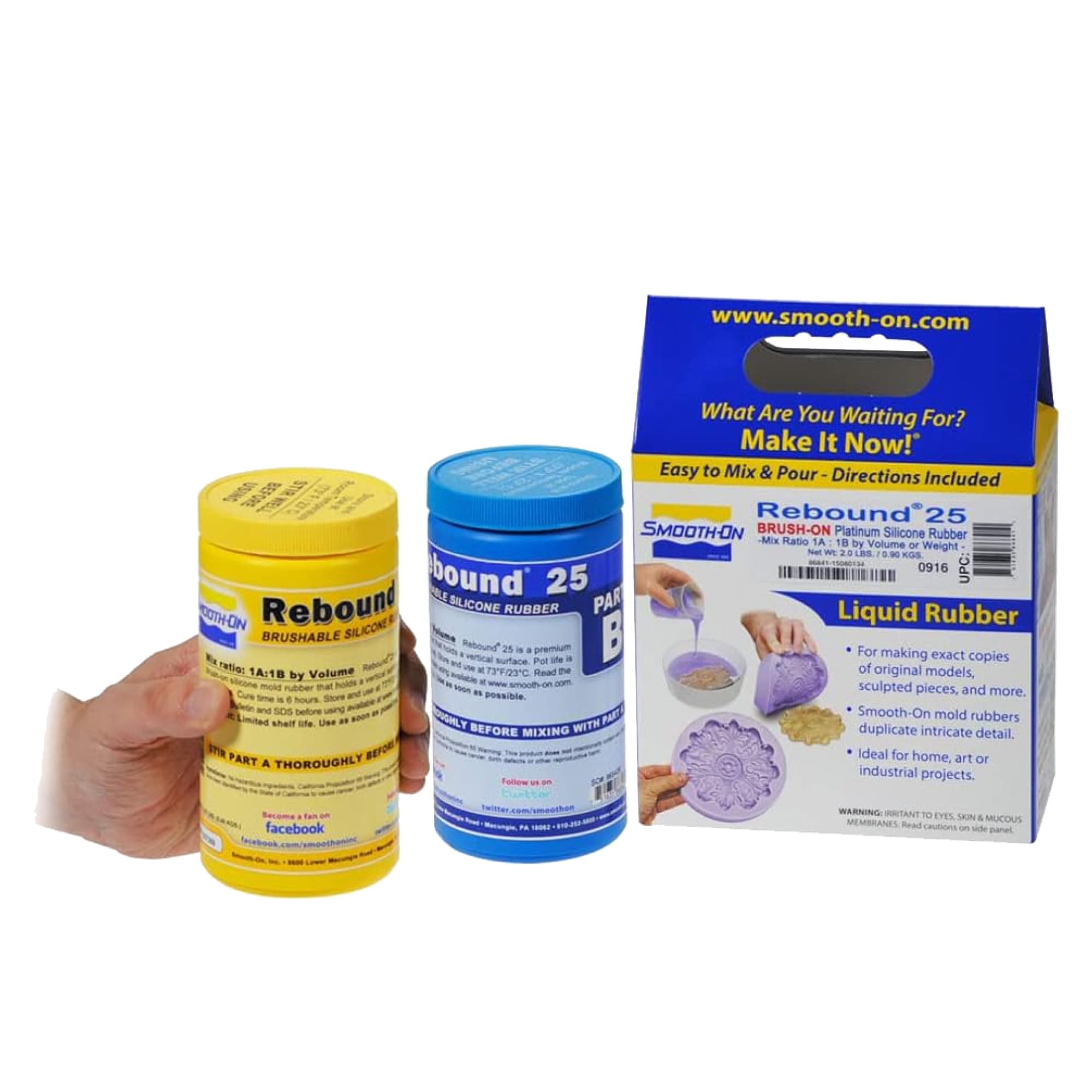 Rebound 25 - Brushable Platinum Silicone Rubber - Pint Unit