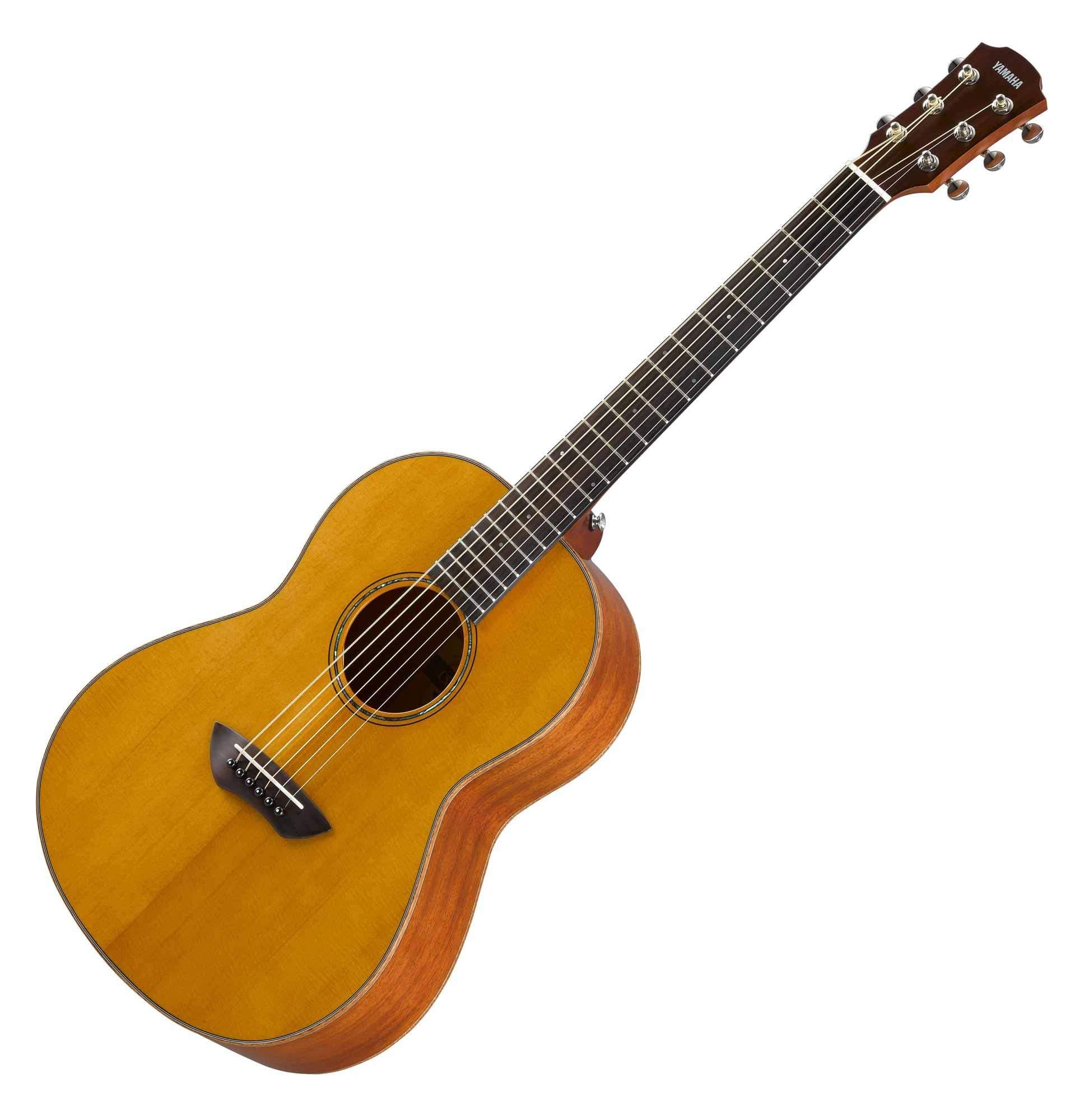 YamahaCSF3M Western Guitar - Compact, Practical and Elegant, Acoustic Guitar with a Rich Sound, Whether You’re on the Move or in the Studio, Includes Padded Gigbag, in Vintage Natural Colour, ¾ size