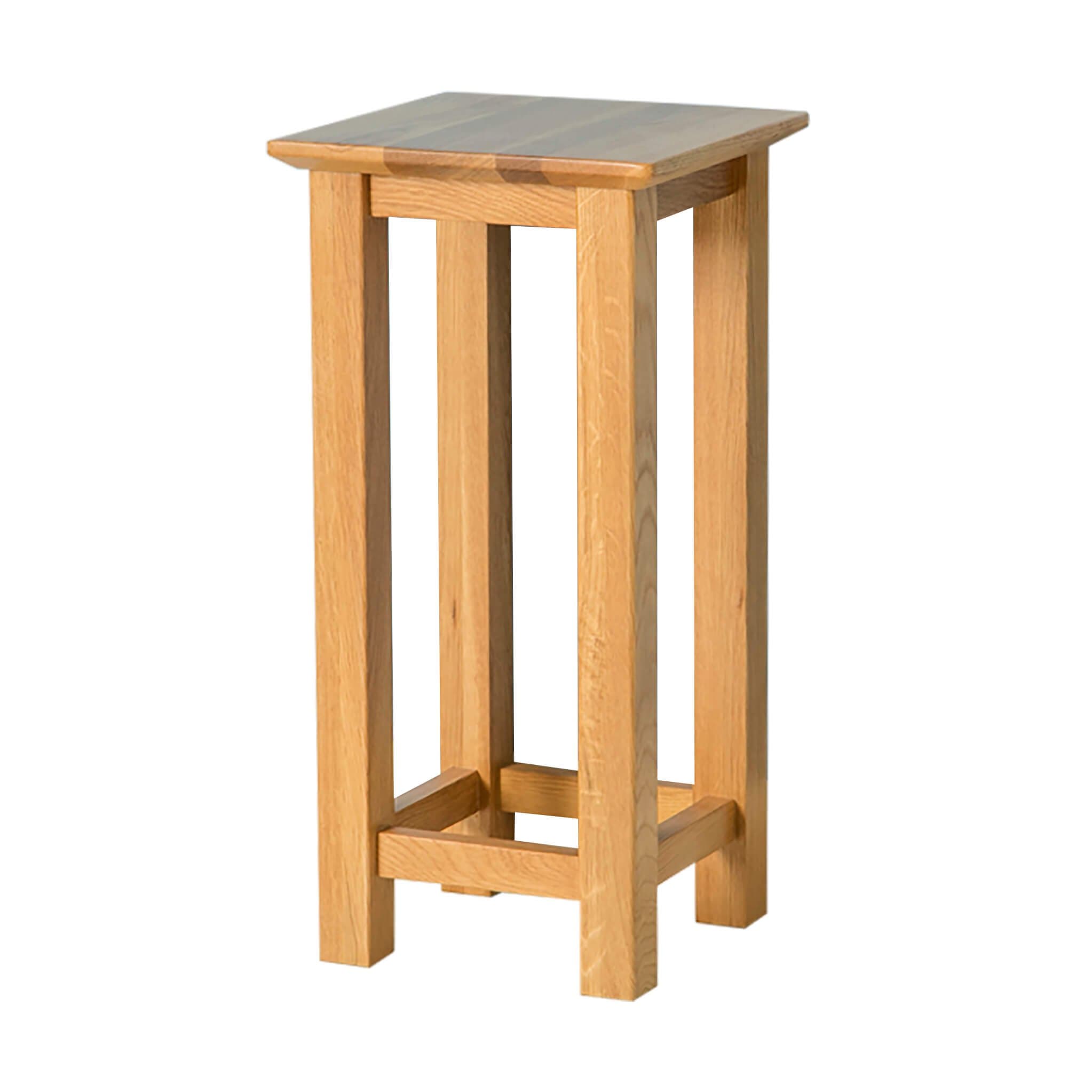 Roseland Furniture Ltd Nordic Oak Square Lamp Table - Tall Table