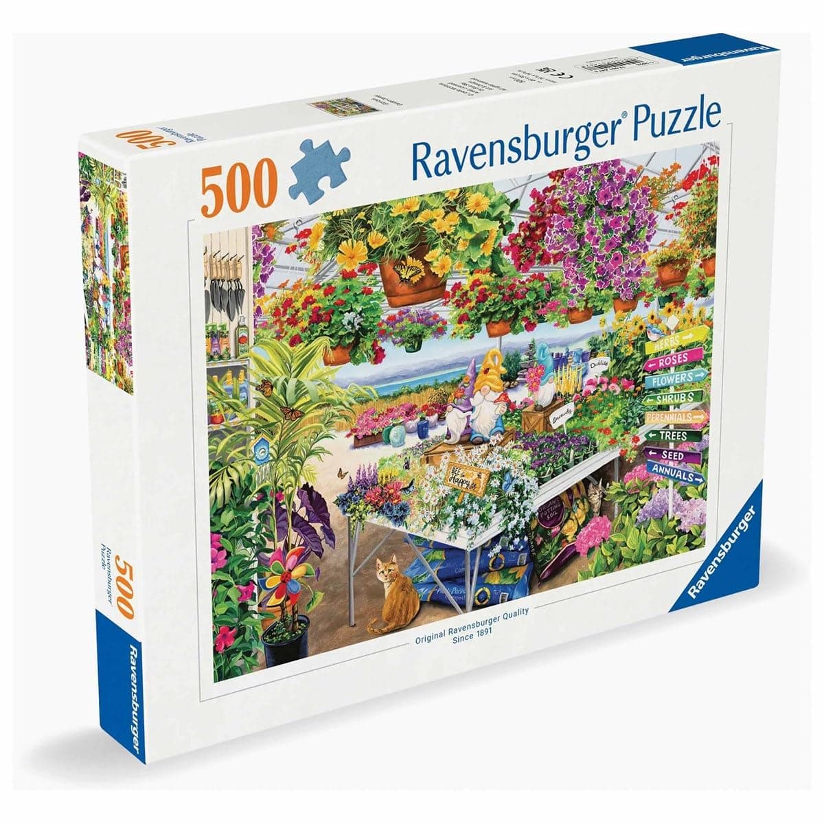 Glorious Garden Center 500 Piece Jigsaw Puzzle | Great Gift for Puzzlers | Premium German Craftsmanship | FSC Certified Sustainable Wood