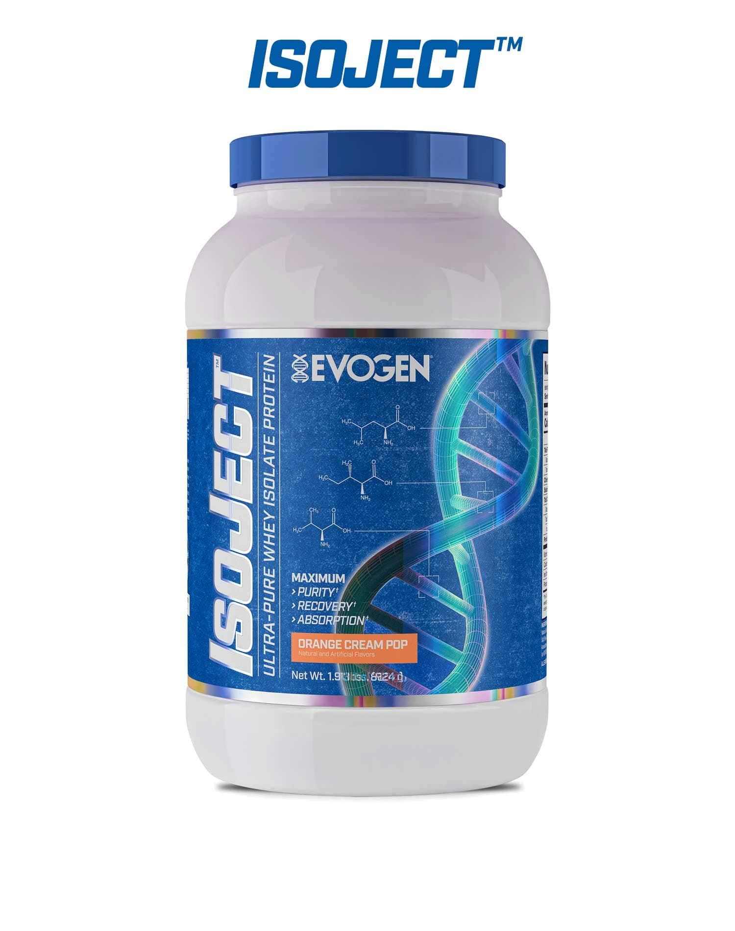 Evogen Isoject Orange | Premium Whey Isolate w/Ignitor Enzymes | 28 Servings