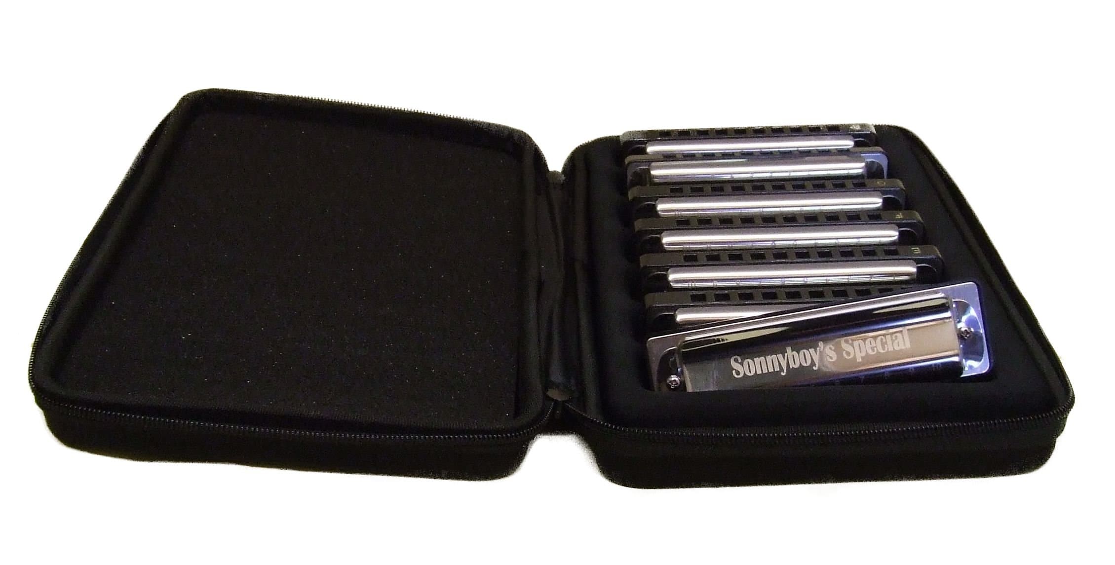 Sonnyboy's Special Harmonica Boxed Set of 7 in the keys of C,D,E,F,G A,Bb