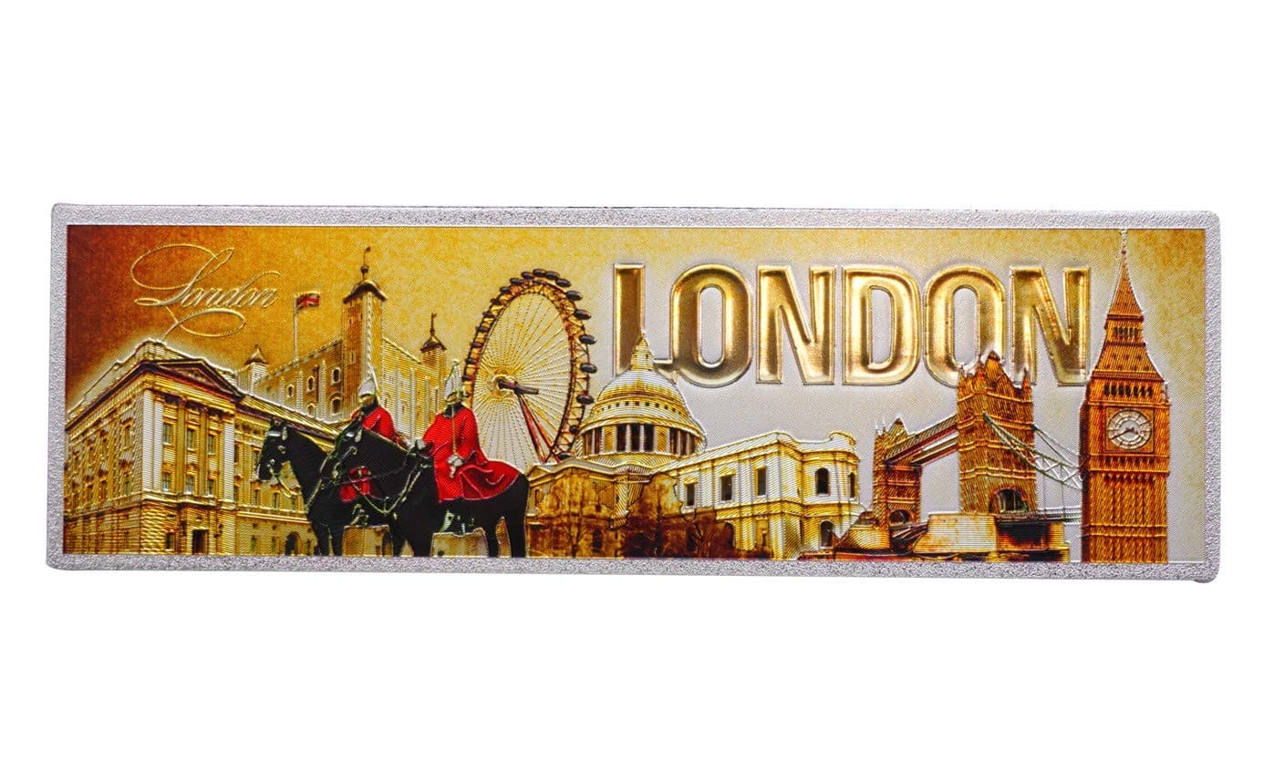 London Famous Icons Scene Metallic Fridge Magnets (Shoponica)