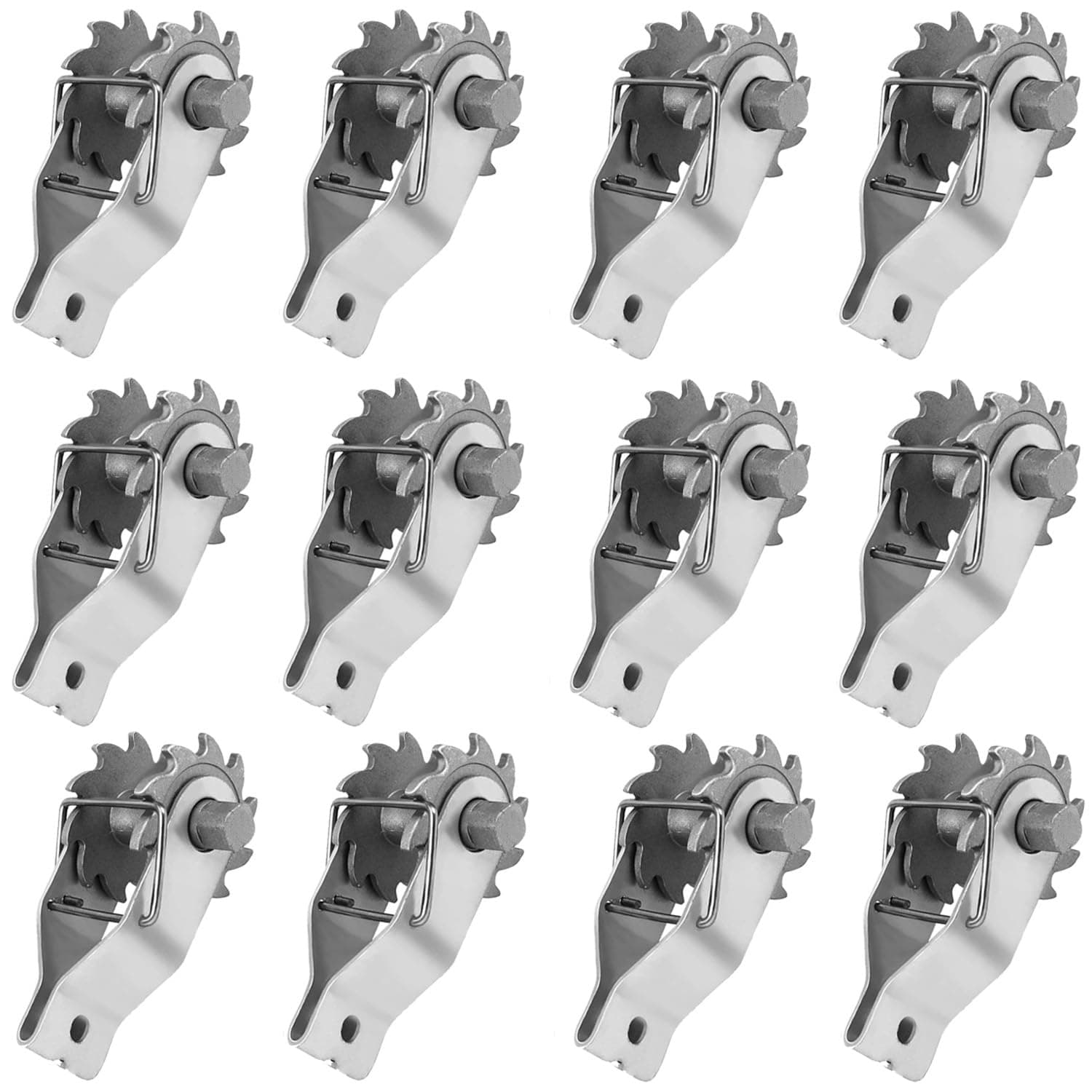 Electric Fence Wire Strainer, 12PCS Heavy Duty Inline Wire Tensioner, Wire Ratchet Tensioner for Electric Fence, Farm Fence