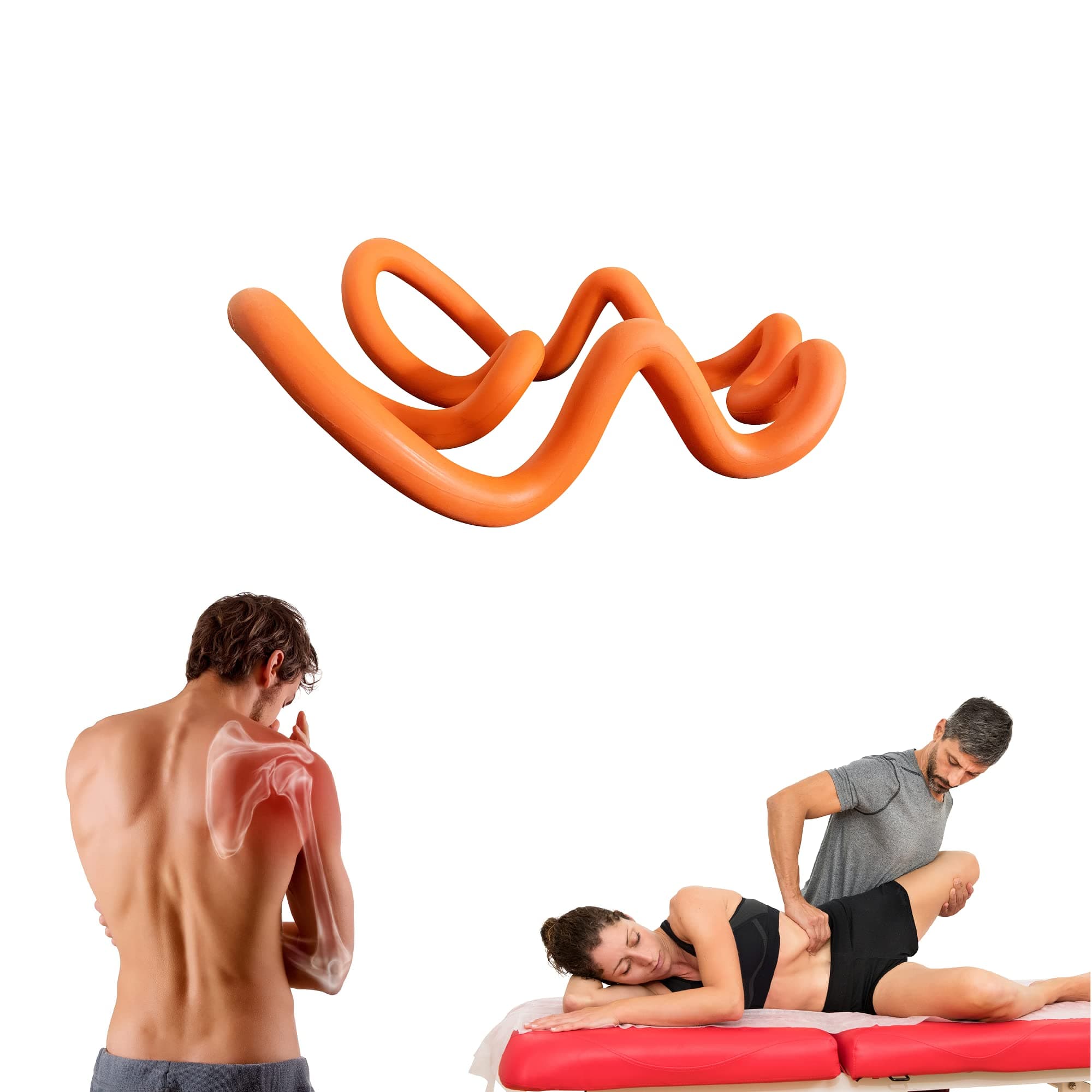 Deep Trigger Point Myofascial Release Tool –Back, Shoulder Blade & Hip Flexor Massager for Scapular Pain, Upper-Back Stiffness, Levator Scapulae Tightness, Psoas & Pelvic Muscle Relief