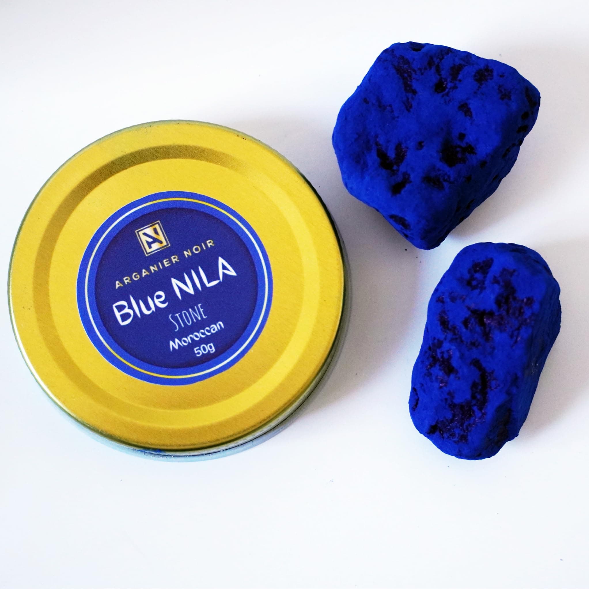 Blue Nila Stone Authentic Moroccan Saharian Indigo Nila Best Natural Skin Ritual for Radiant Skin. Nourish and Even Skin Tone.