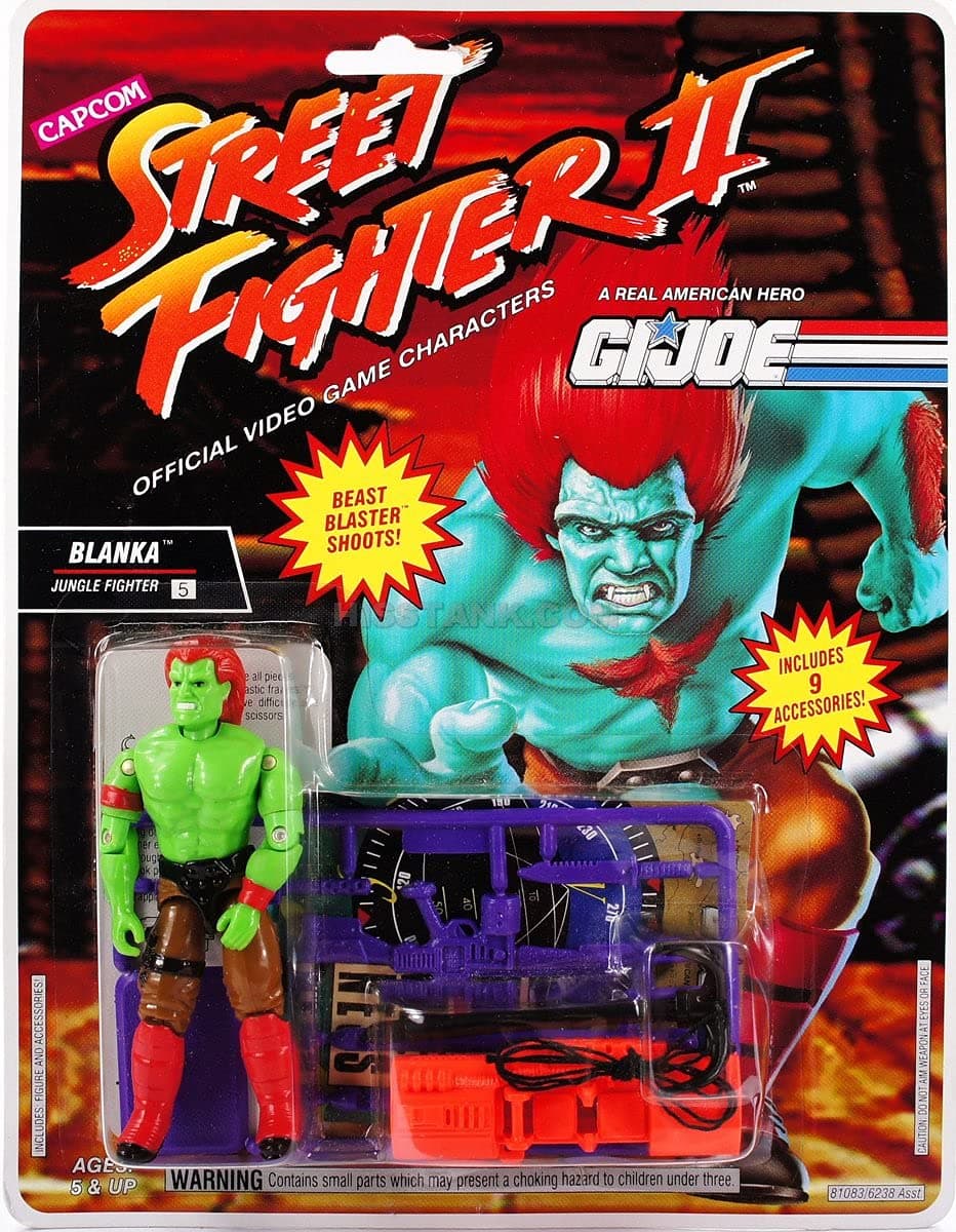 G.I. JoeStreet Fighter II 3 Blanka Jungle Fighter 3 3/4" Action Figure