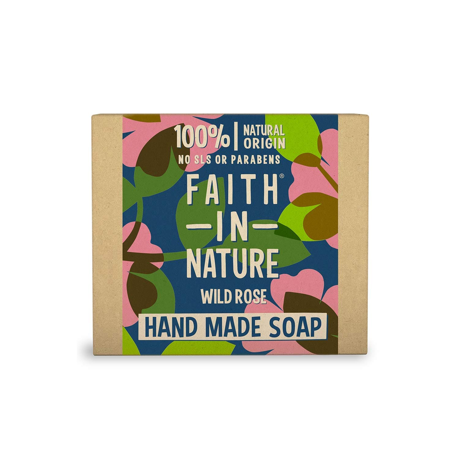 Natural Wild Rose Hand Soap Bar, Restoring, Vegan & Cruelty Free, No SLS or Parabens, 100g