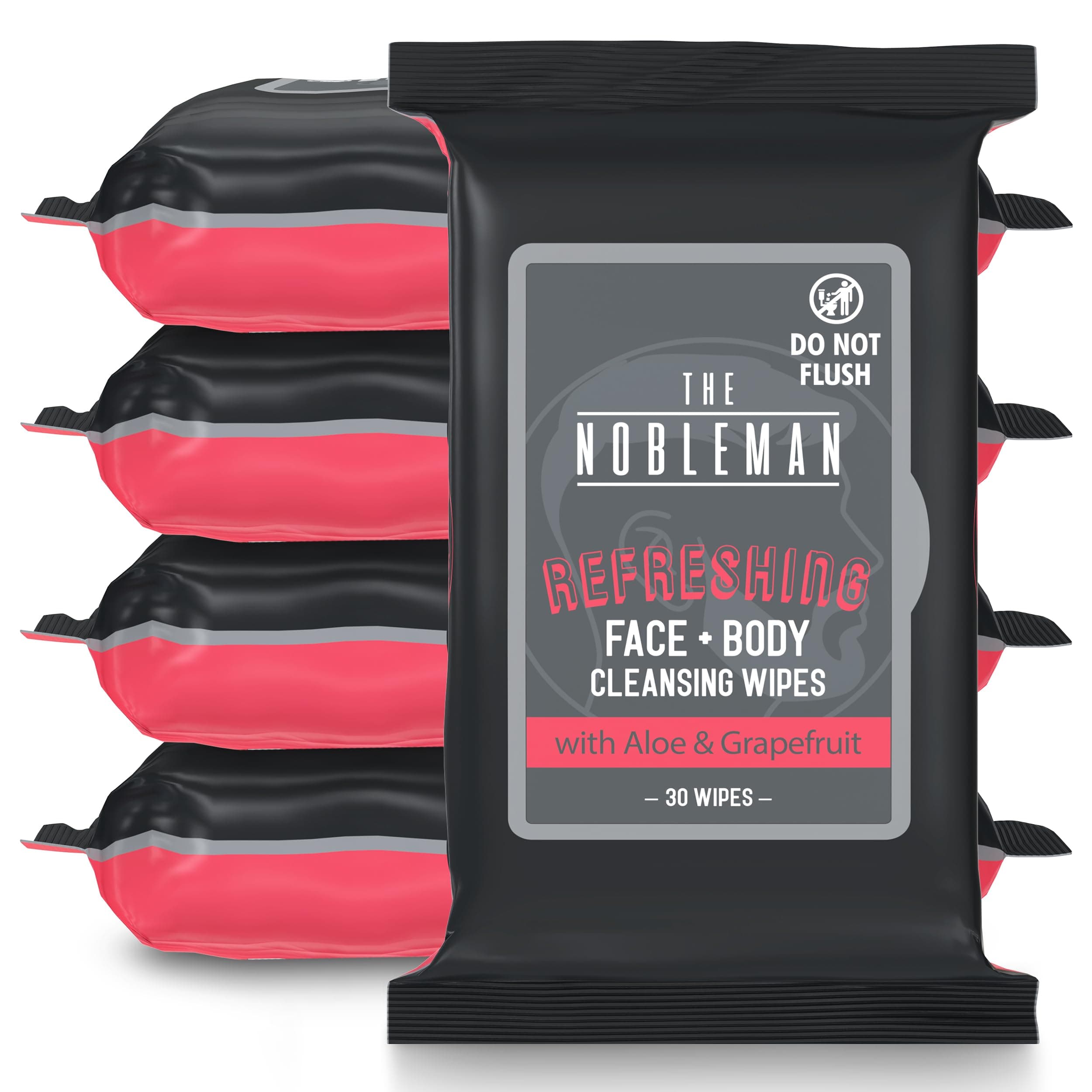 Men's Cooling Face & Body Cleansing Wipes - 4 Pack - 120 Count