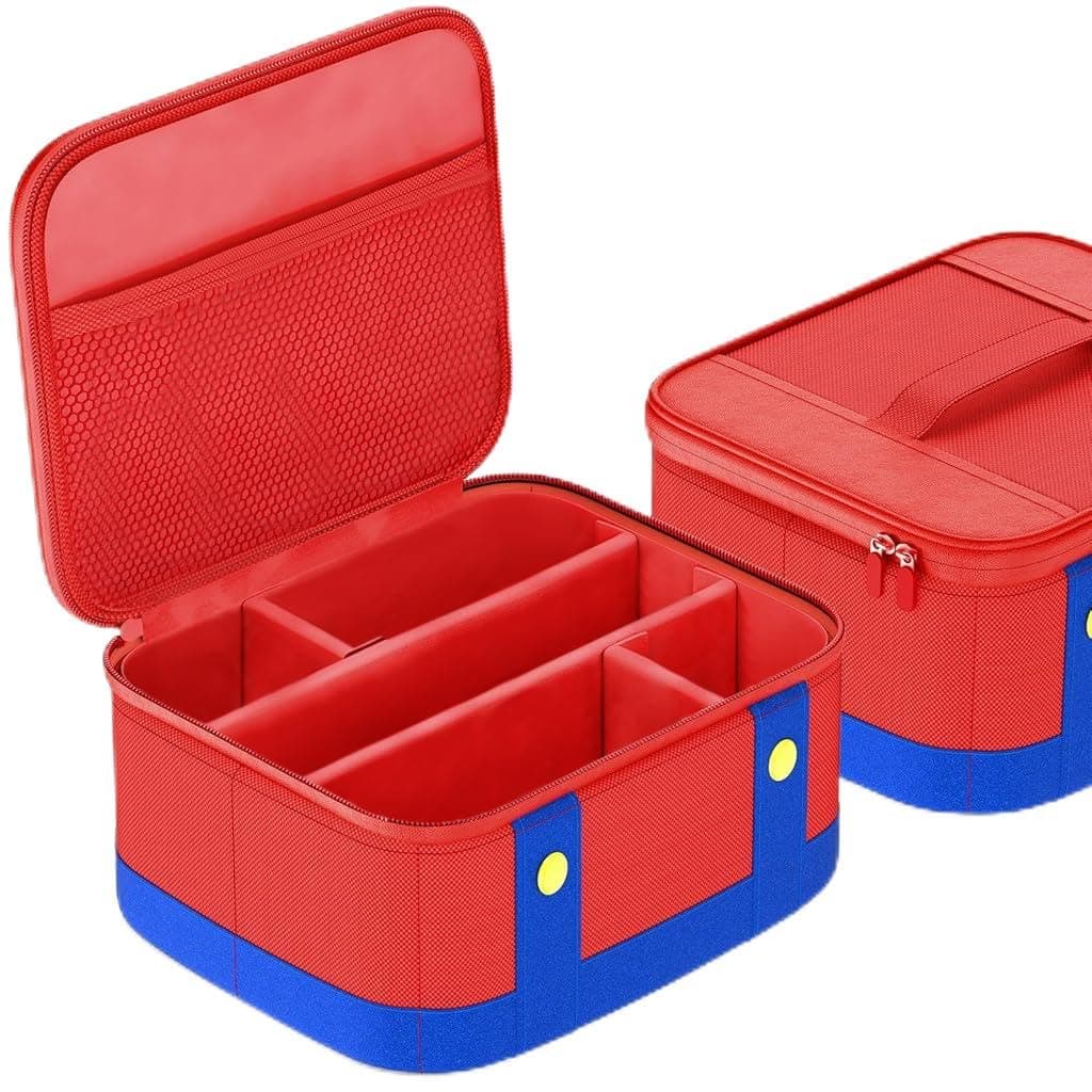 ZORBES® Switch Storage Case with with Handle Carrying Case Compatible with Switch/Switch OLED Soft Shell Large Protective Travel Case for Switch Console Pro Controller & Accessories Use