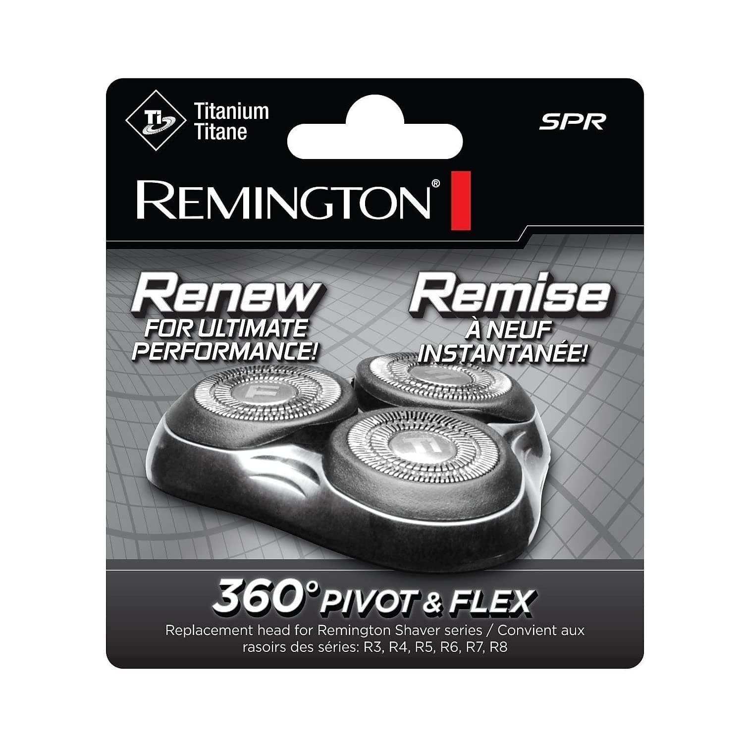 Remington SPRCDN Universal Rotary Replacement Shaver Head, Black